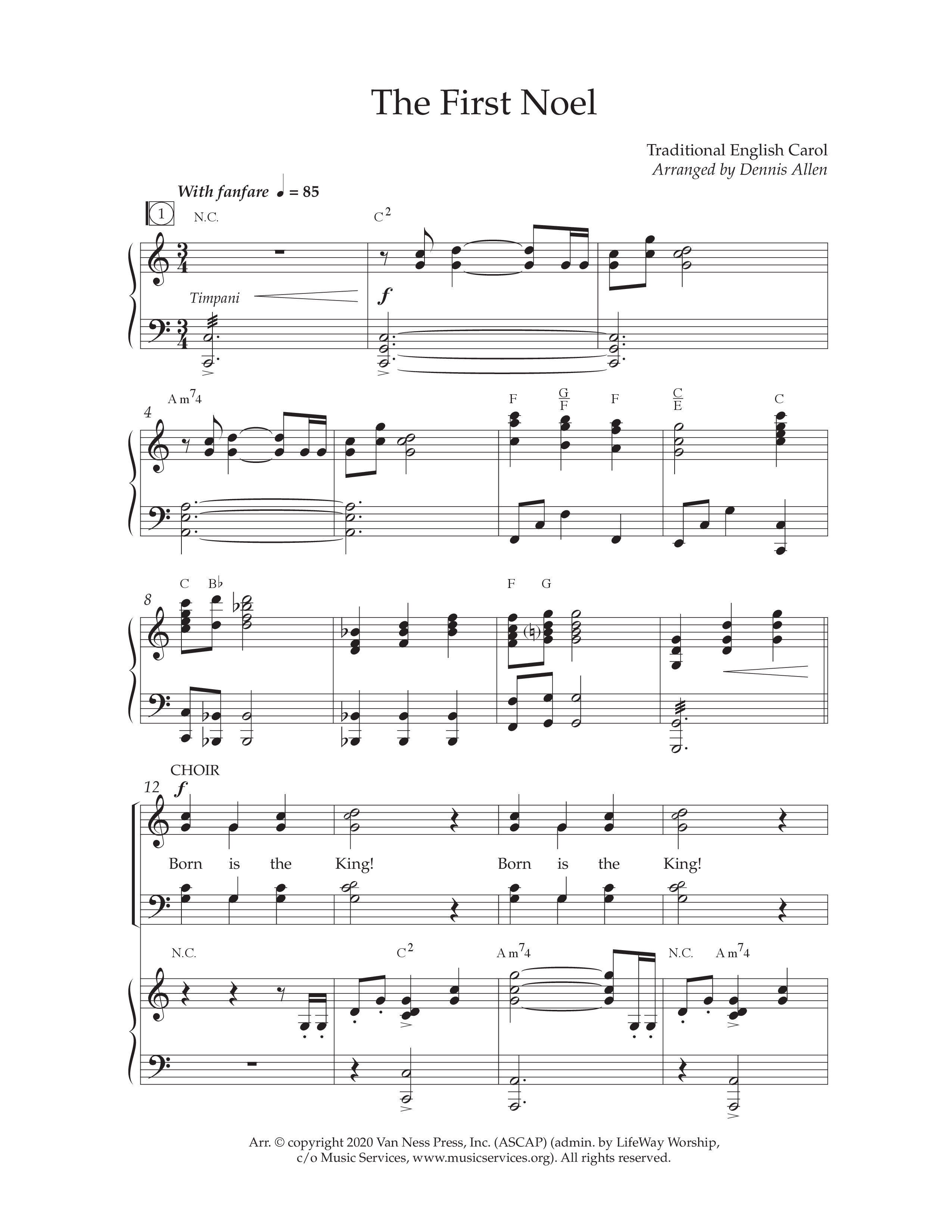 Noel Born Is The King (8 Song Choral Collection) Choral Book (Lifeway Choral / Arr. Dennis Allen)