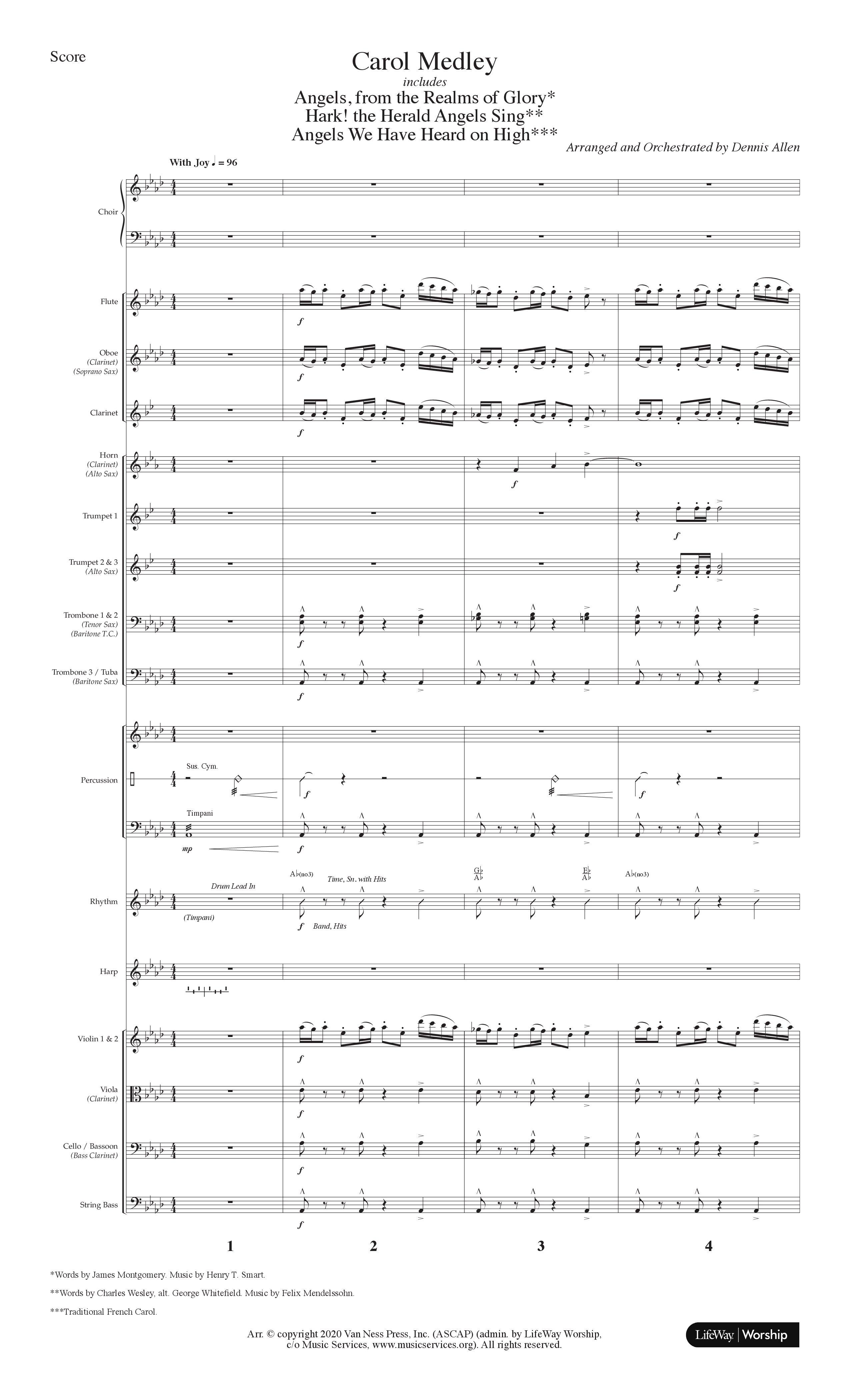 Noel Born Is The King (8 Song Choral Collection) Song 5 (Orchestration) (Lifeway Choral / Arr. Dennis Allen)