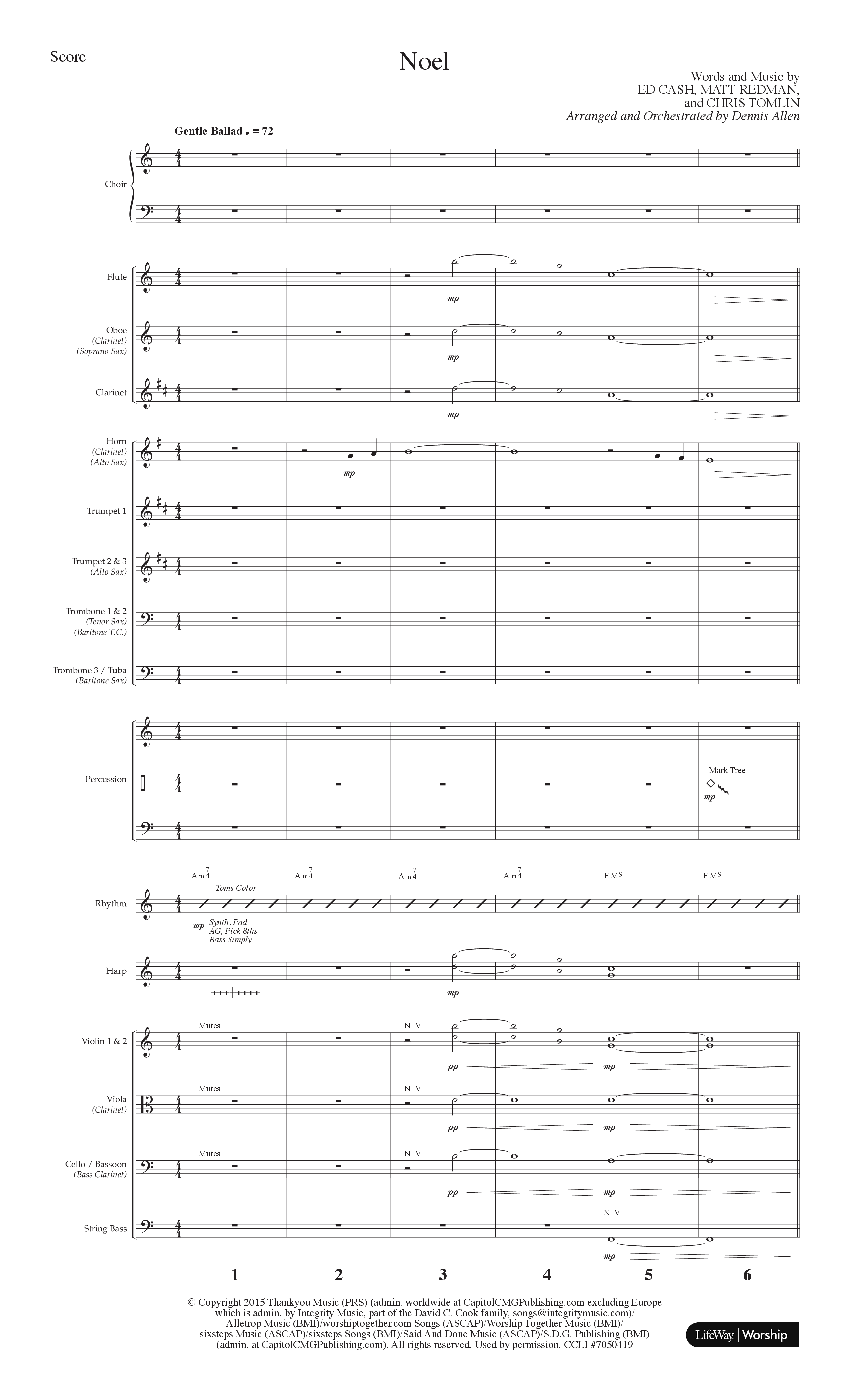 Noel Born Is The King (8 Song Choral Collection) Song 6 (Orchestration) (Lifeway Choral / Arr. Dennis Allen)