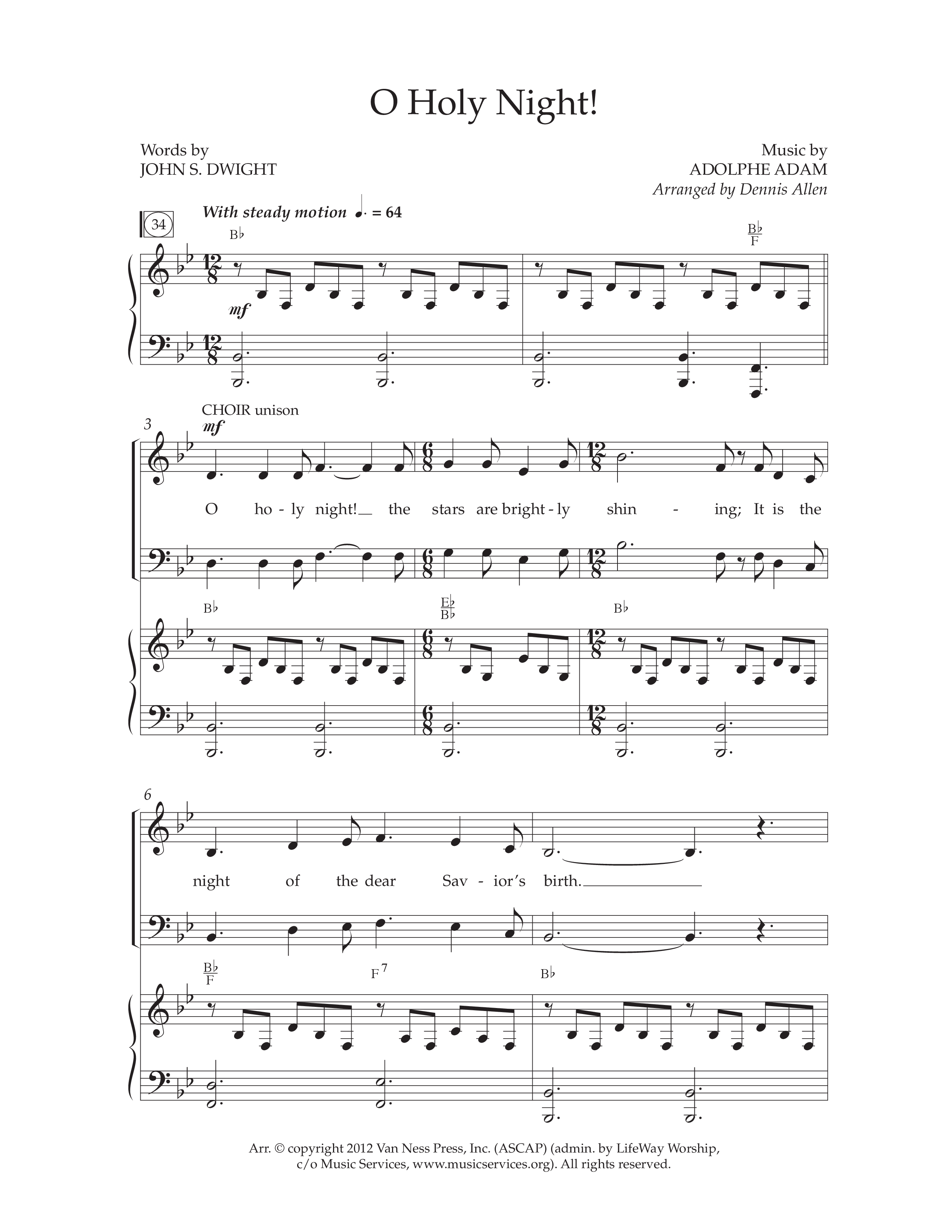 Noel Born Is The King (8 Song Choral Collection) Song 7 (Piano SATB) (Lifeway Choral / Arr. Dennis Allen)