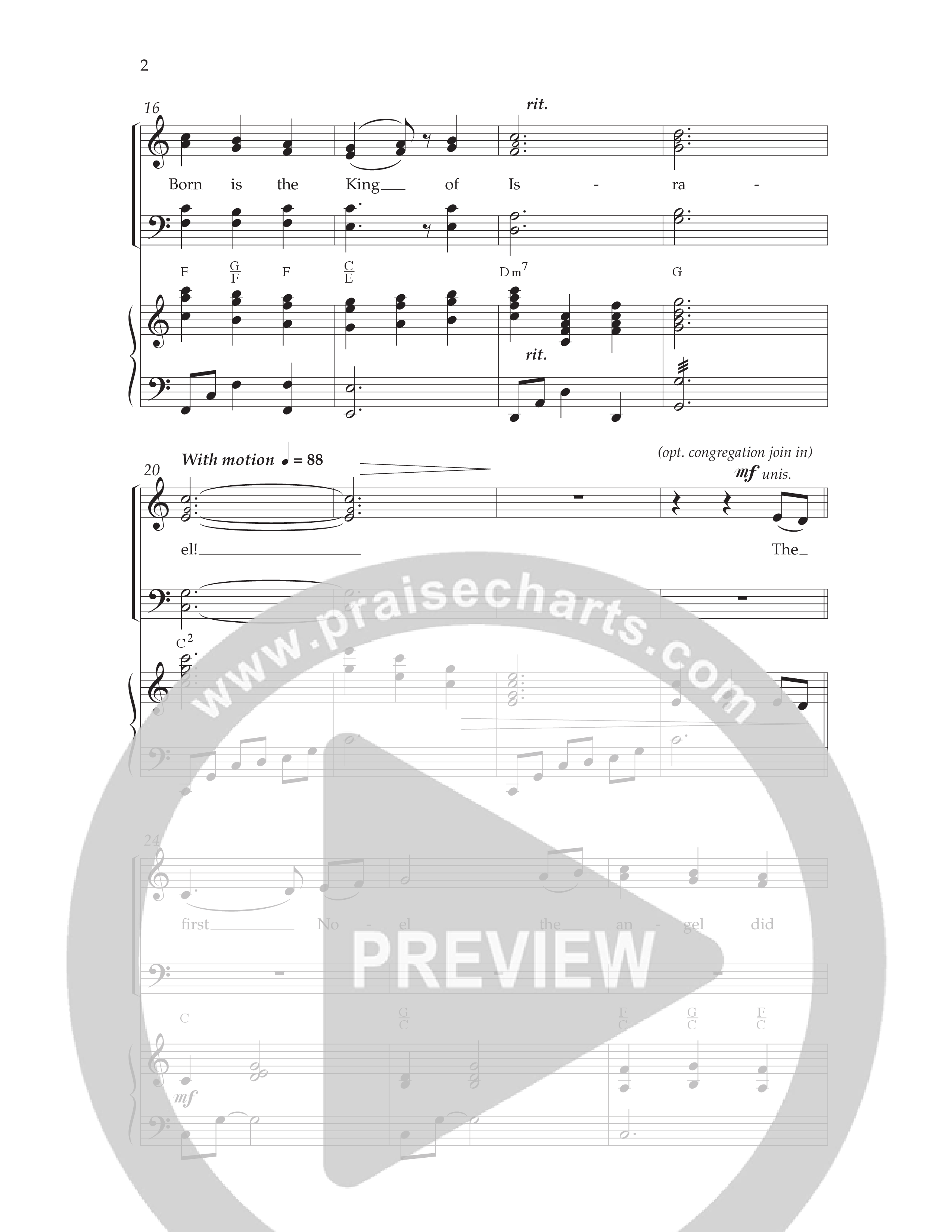 Noel Born Is The King (8 Song Choral Collection) Song 9 (Piano SATB) (Lifeway Choral / Arr. Dennis Allen)