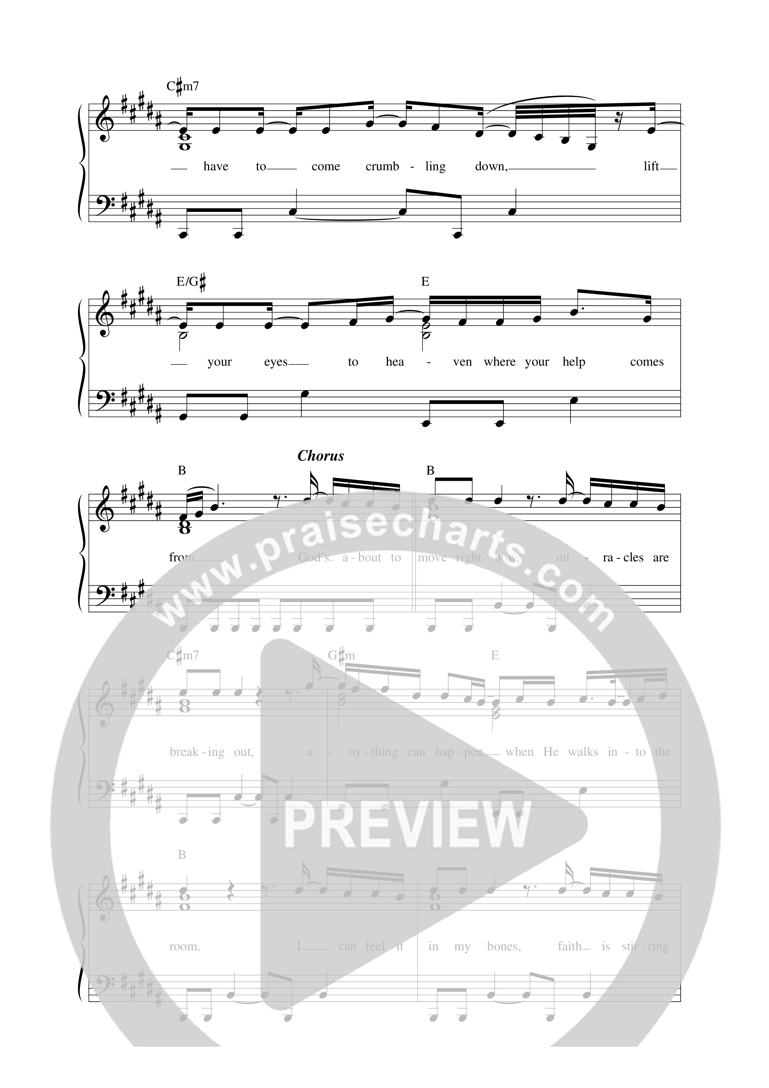 Anything Can Happen (Live) Lead Sheet Melody (Ke'Erron)