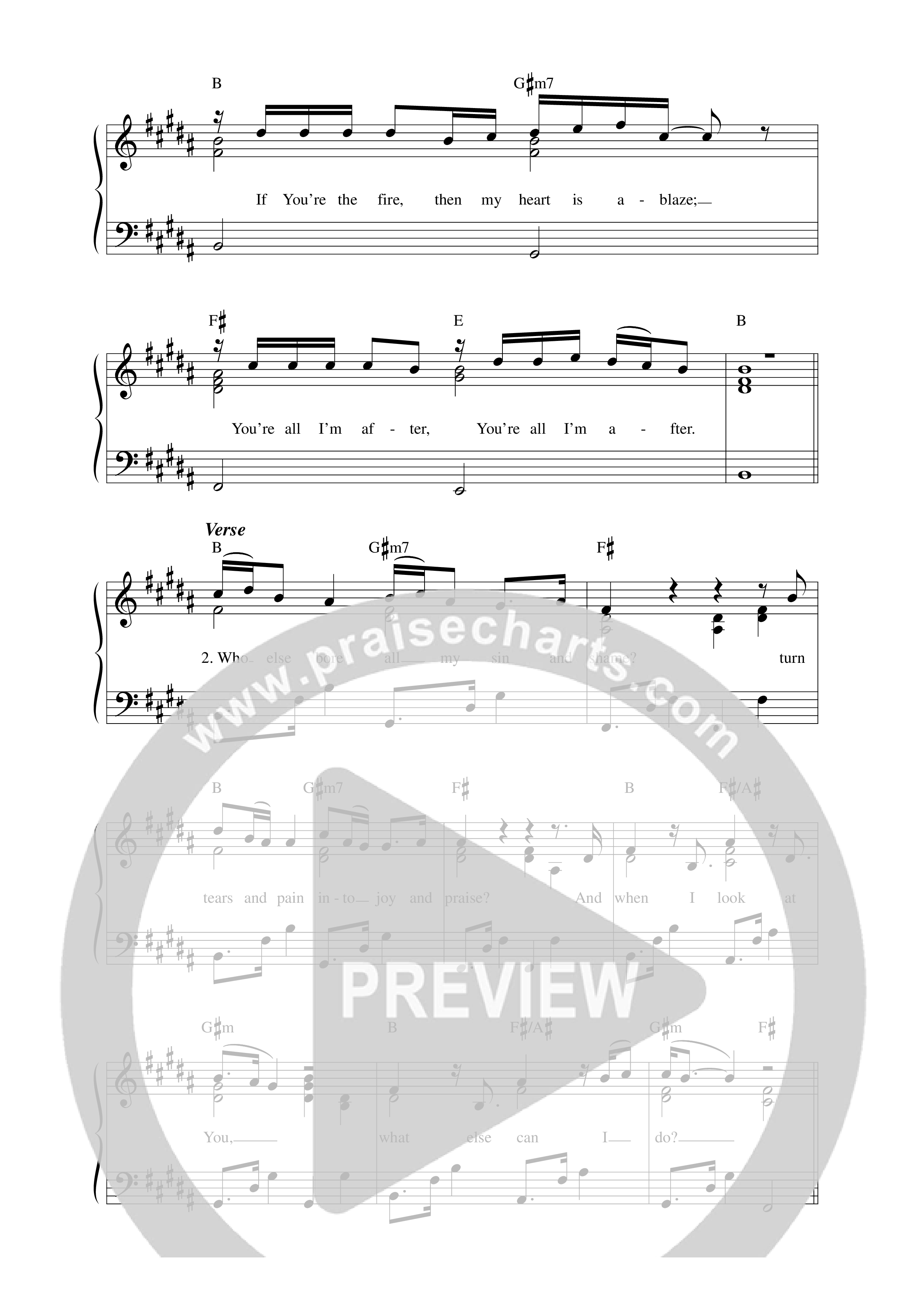 You’re All I’m After Lead Sheet Melody (Ke'Erron)