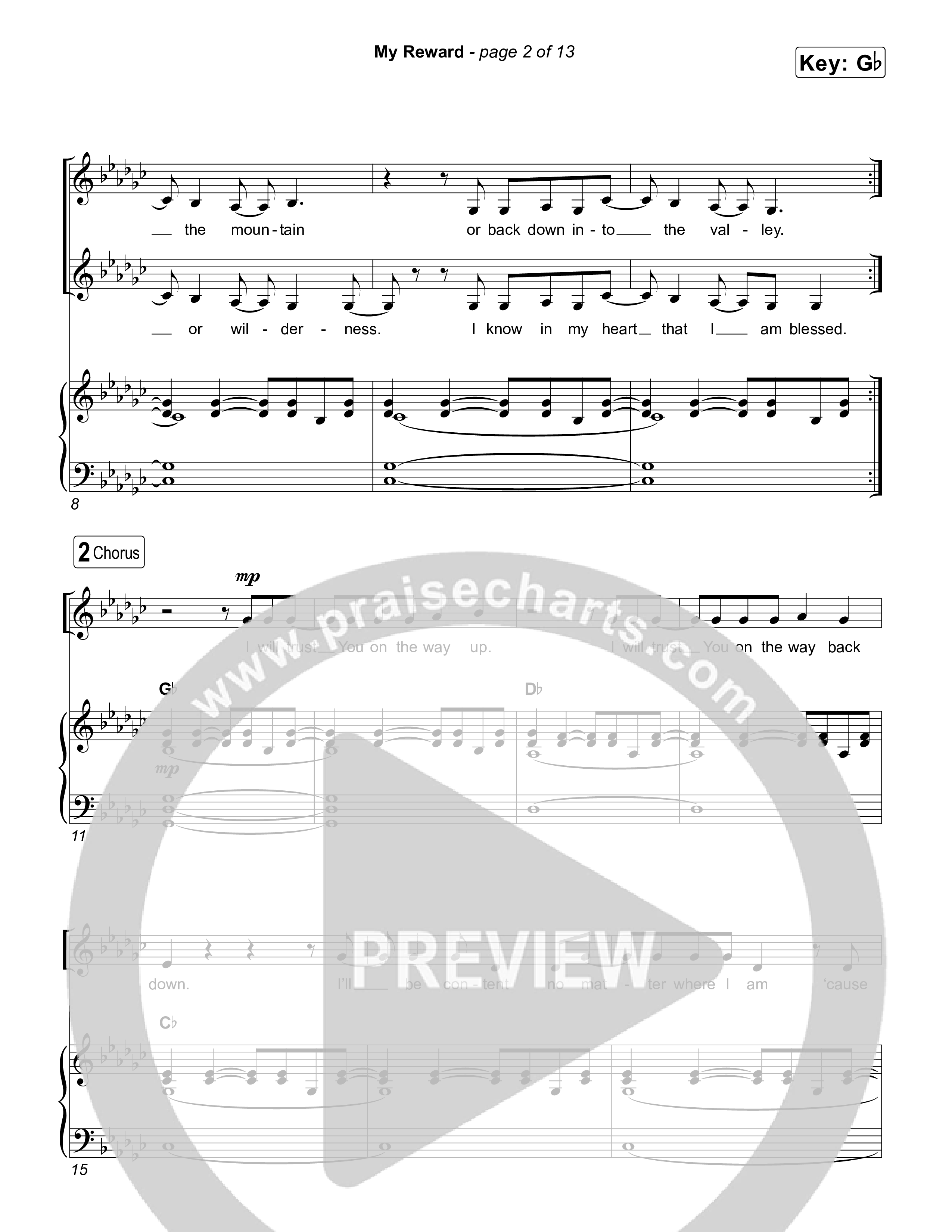 My Reward Piano/Vocal Pack (UPPERROOM / Elyssa Figueroa)