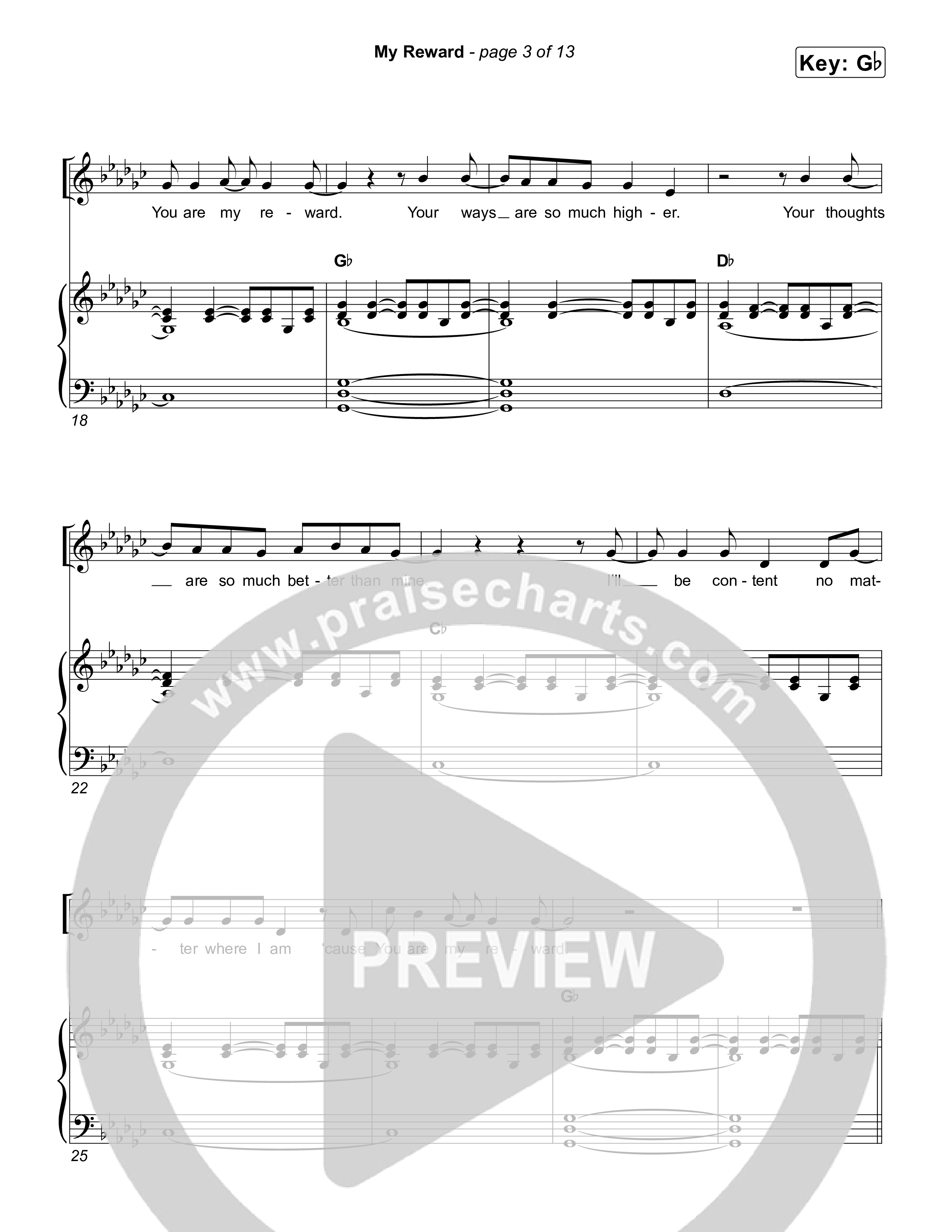 My Reward Piano/Vocal Pack (UPPERROOM / Elyssa Figueroa)