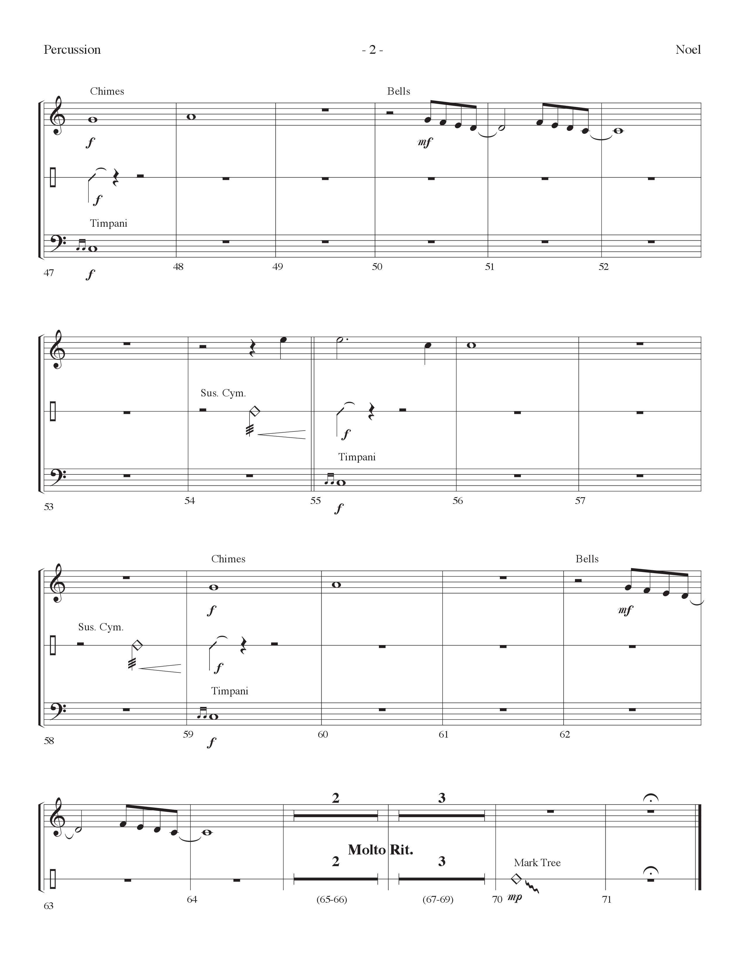 Noel (Choral Anthem SATB) Percussion (Lifeway Choral / Arr. Dennis Allen)