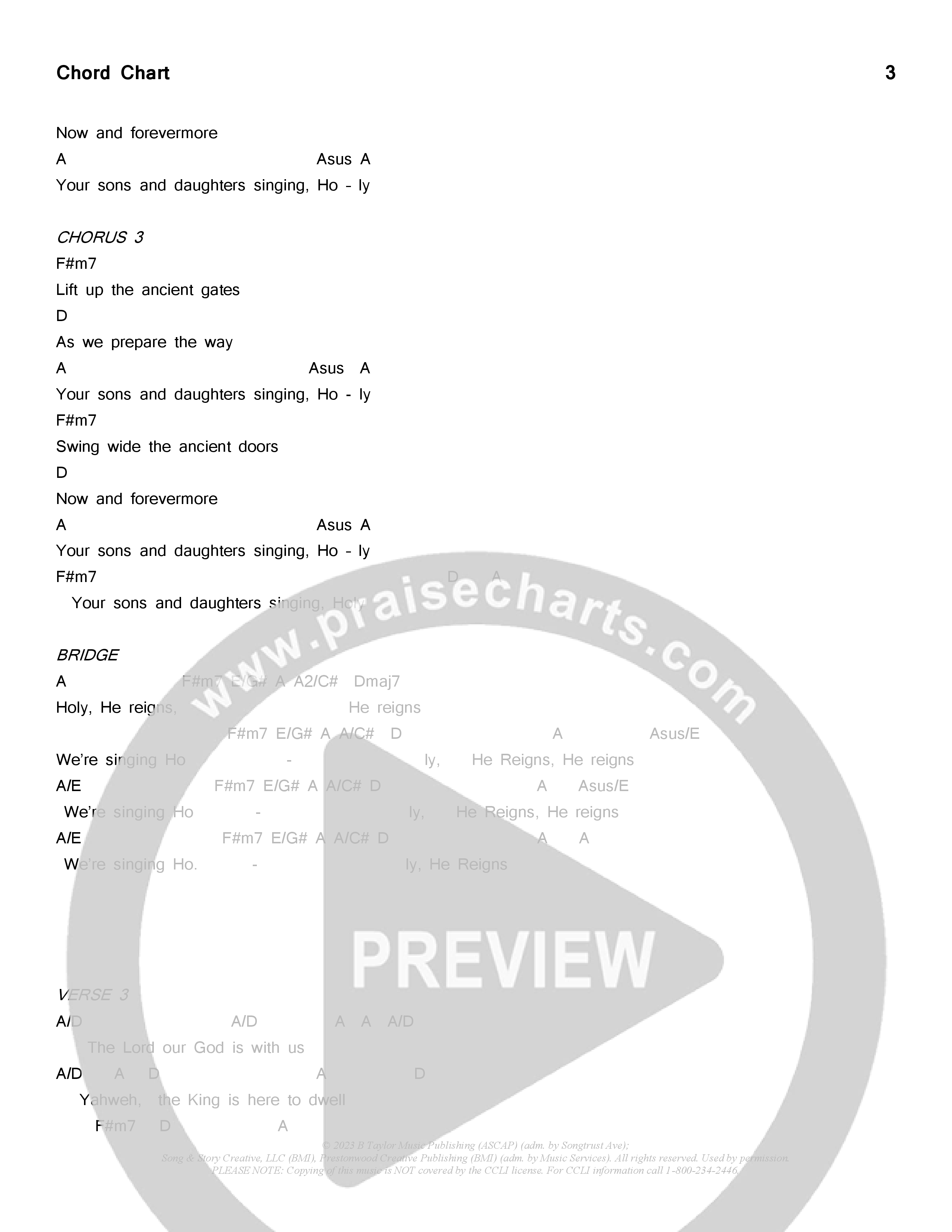 Yahweh Chords & Lyrics (Prestonwood Worship / Arr. Dylan McNab / Orch. Johann Acuna)