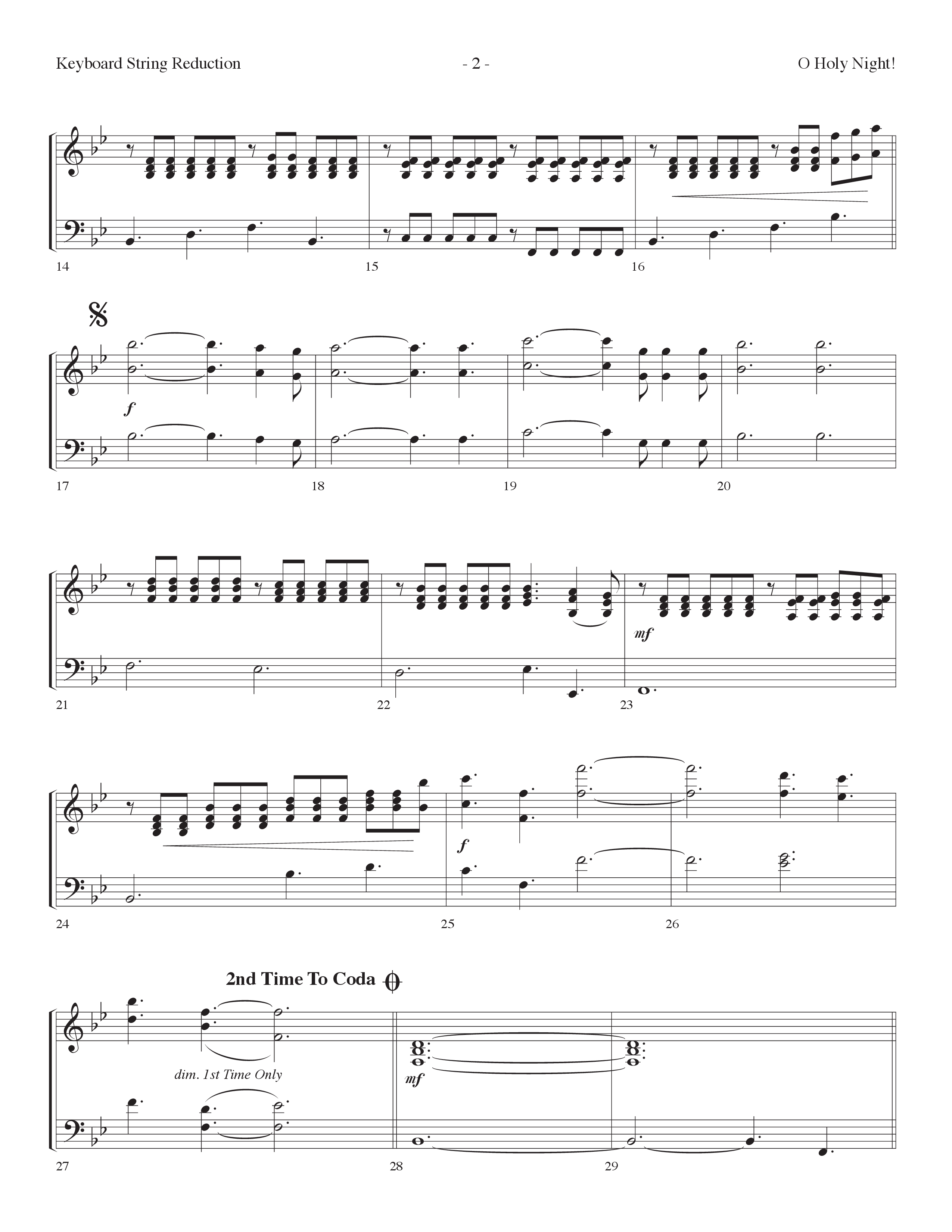 O Holy Night (Choral Anthem SATB) String Reduction (Lifeway Choral / Arr. Dennis Allen)