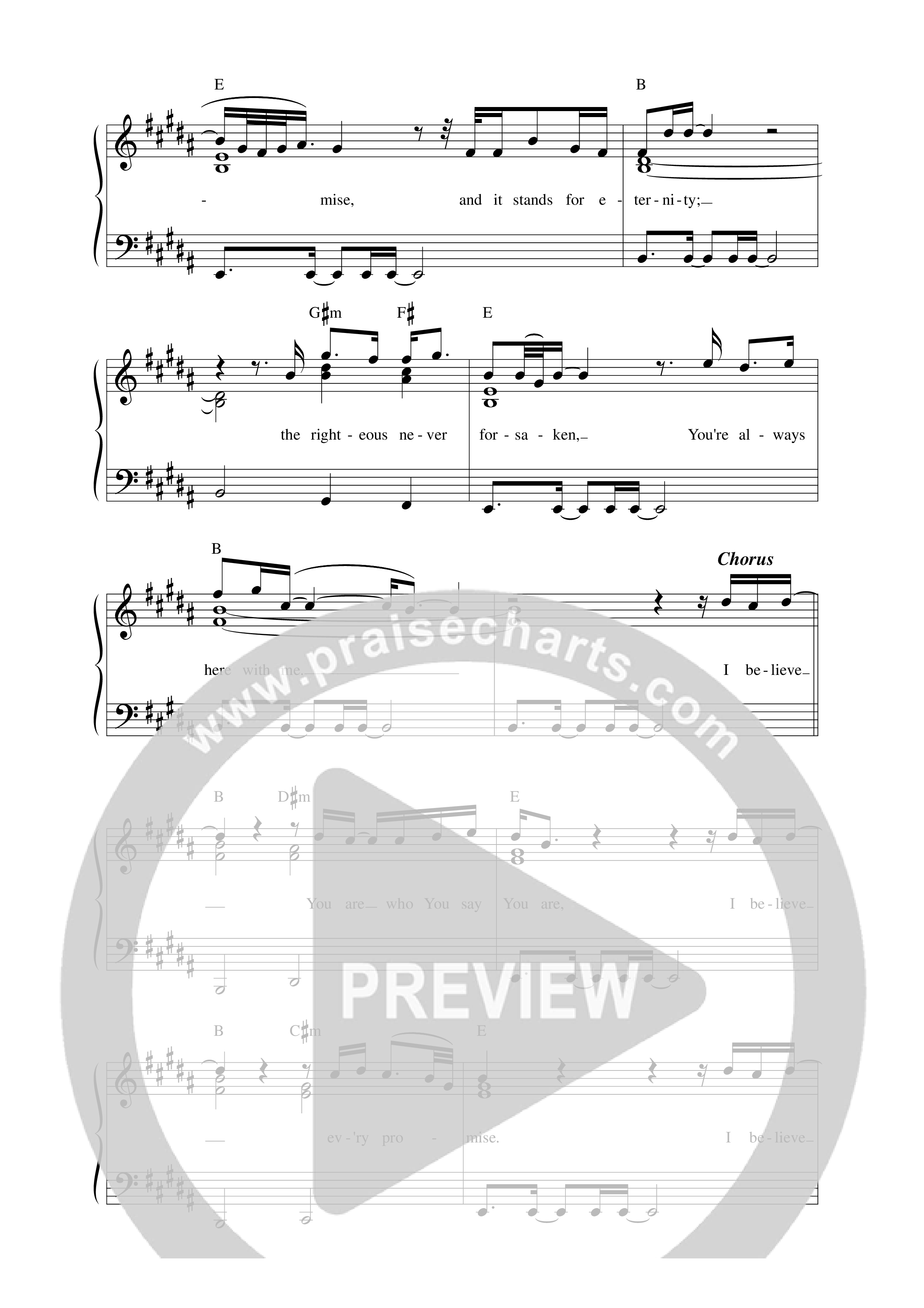 Every Promise (Live) Lead Sheet Melody (Ke'Erron)