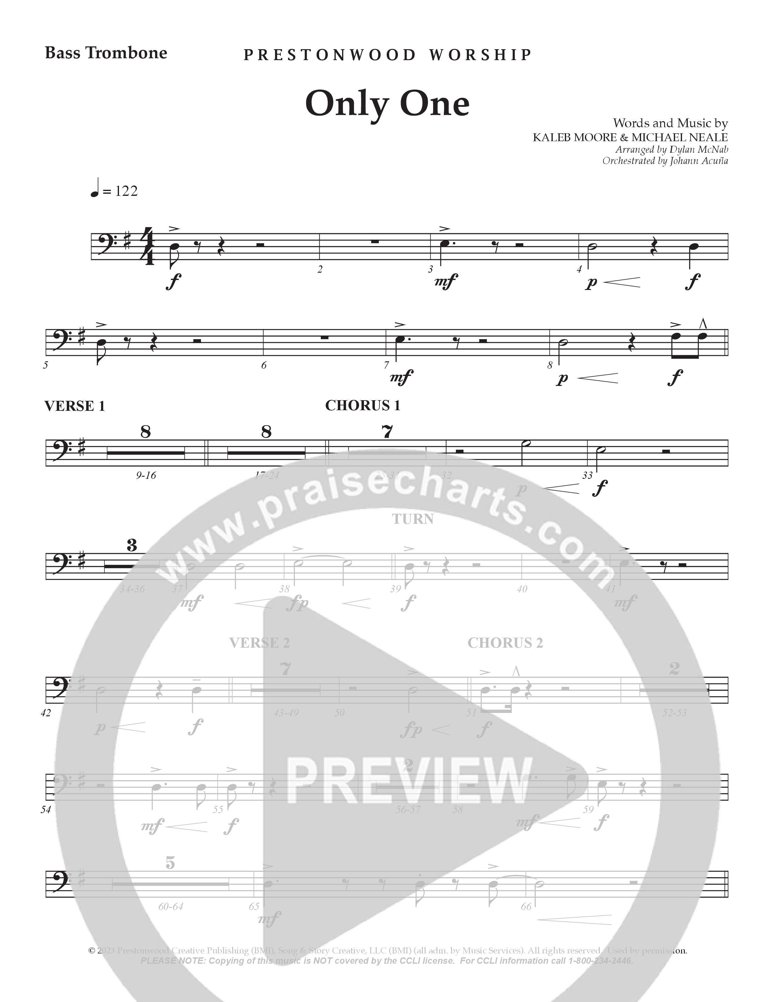 Only One Bass Trombone (Prestonwood Worship / Arr. Dylan McNab / Orch. Johann Acuna)