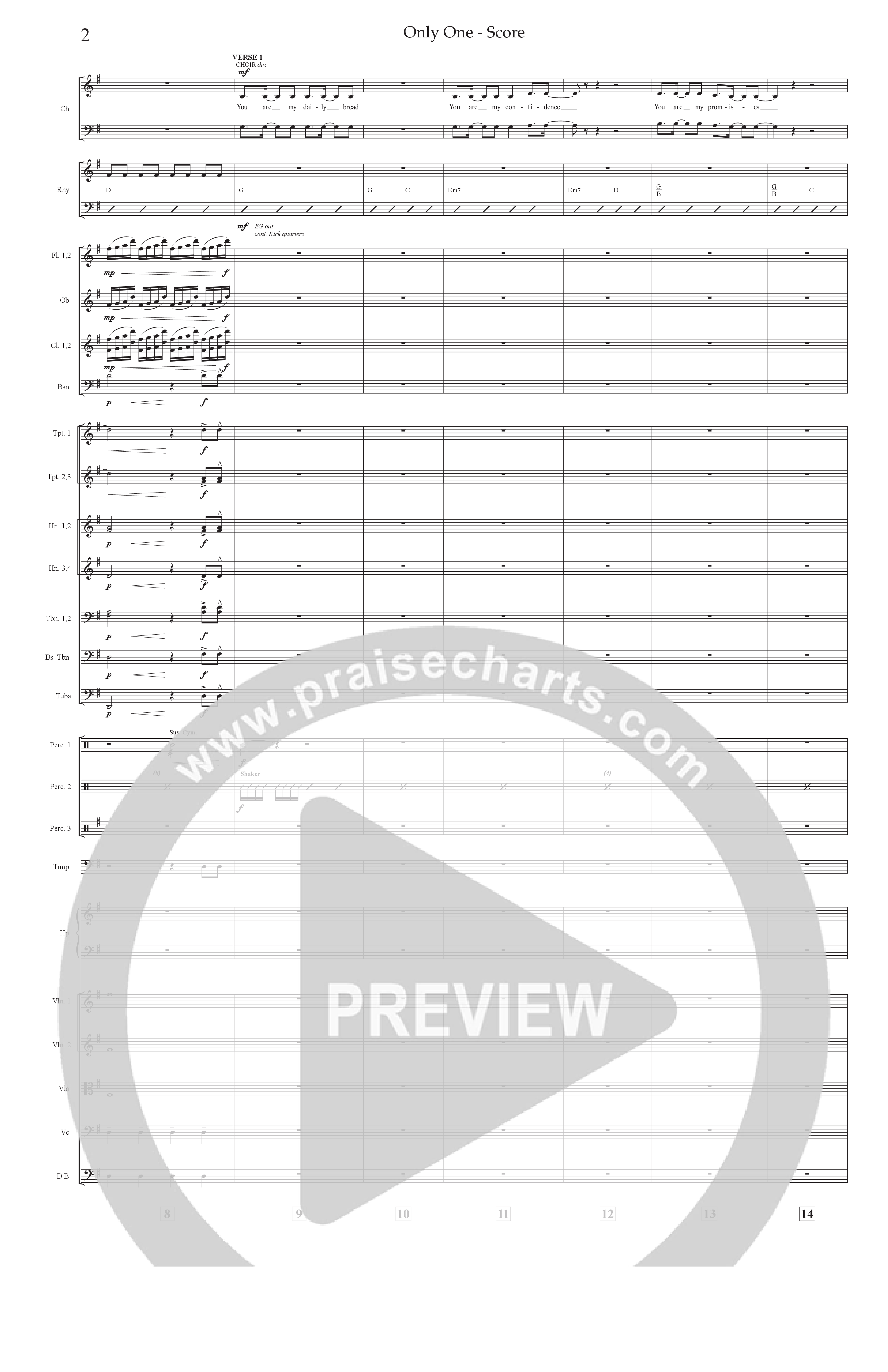 Only One Conductor's Score (Prestonwood Worship / Arr. Dylan McNab / Orch. Johann Acuna)