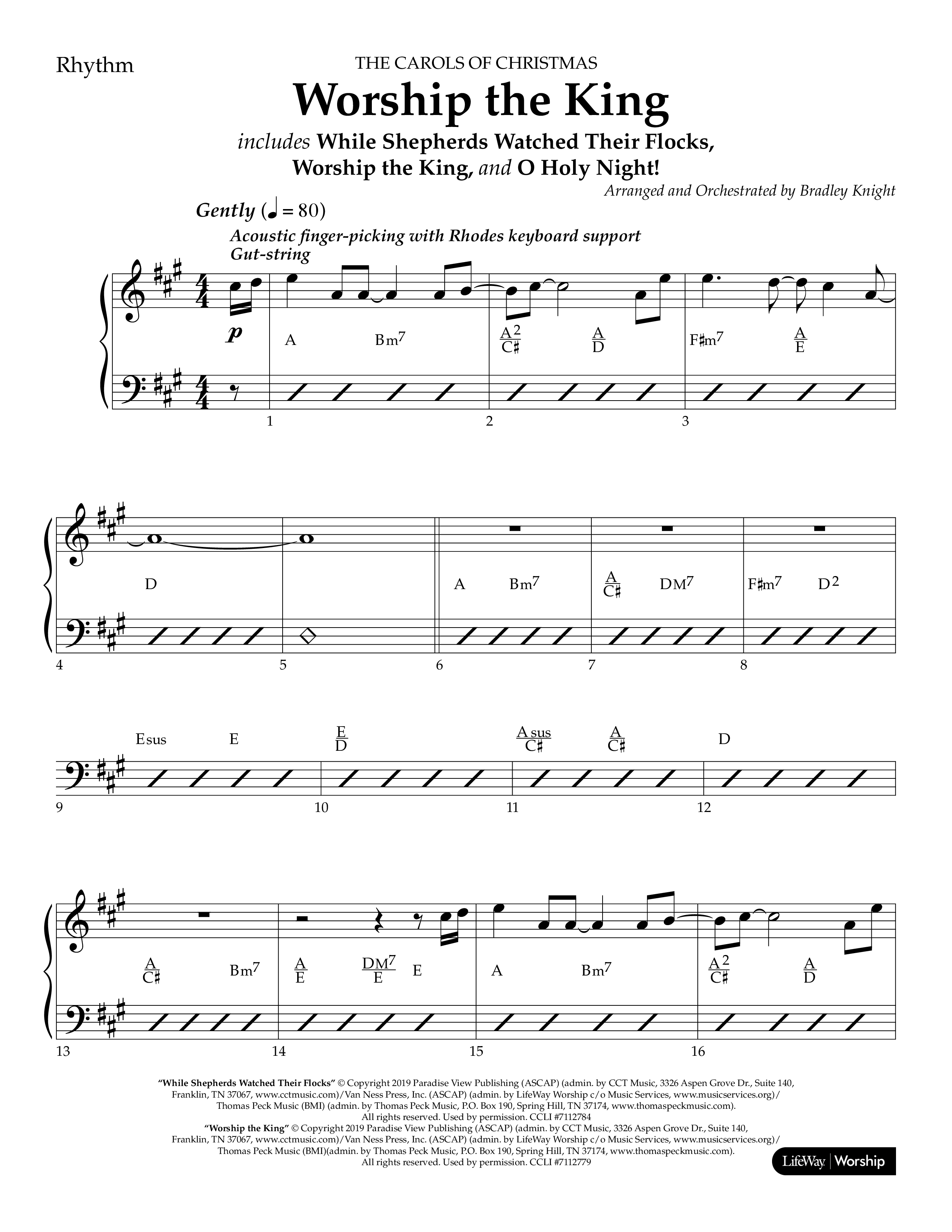 The Carols Of Christmas Vol 1 (12 Song Choral Collection) Song 11 (Lead & Chords) (Lifeway Choral / Arr. Bradley Knight)