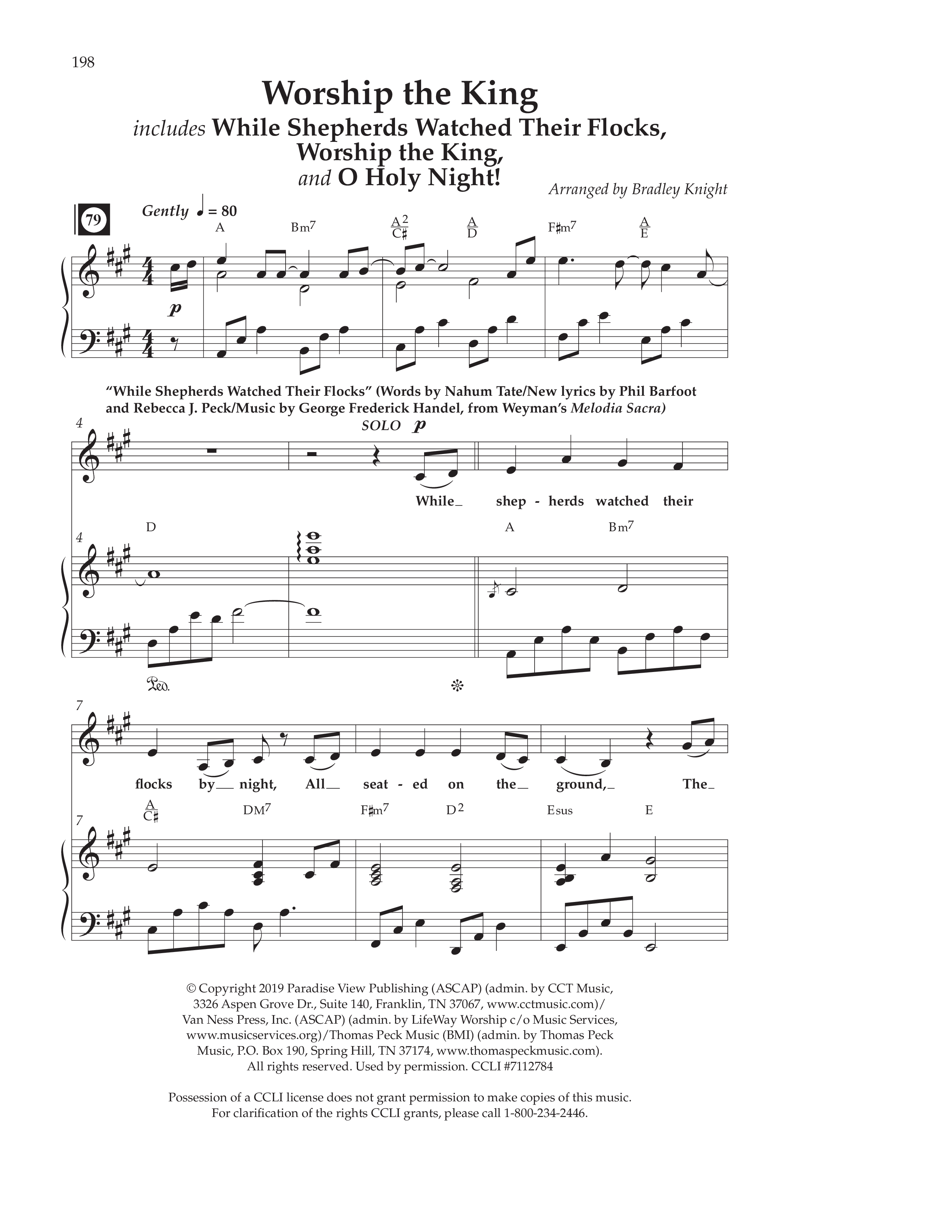 The Carols Of Christmas Vol 1 (12 Song Choral Collection) Song 11 (Piano SATB) (Lifeway Choral / Arr. Bradley Knight)