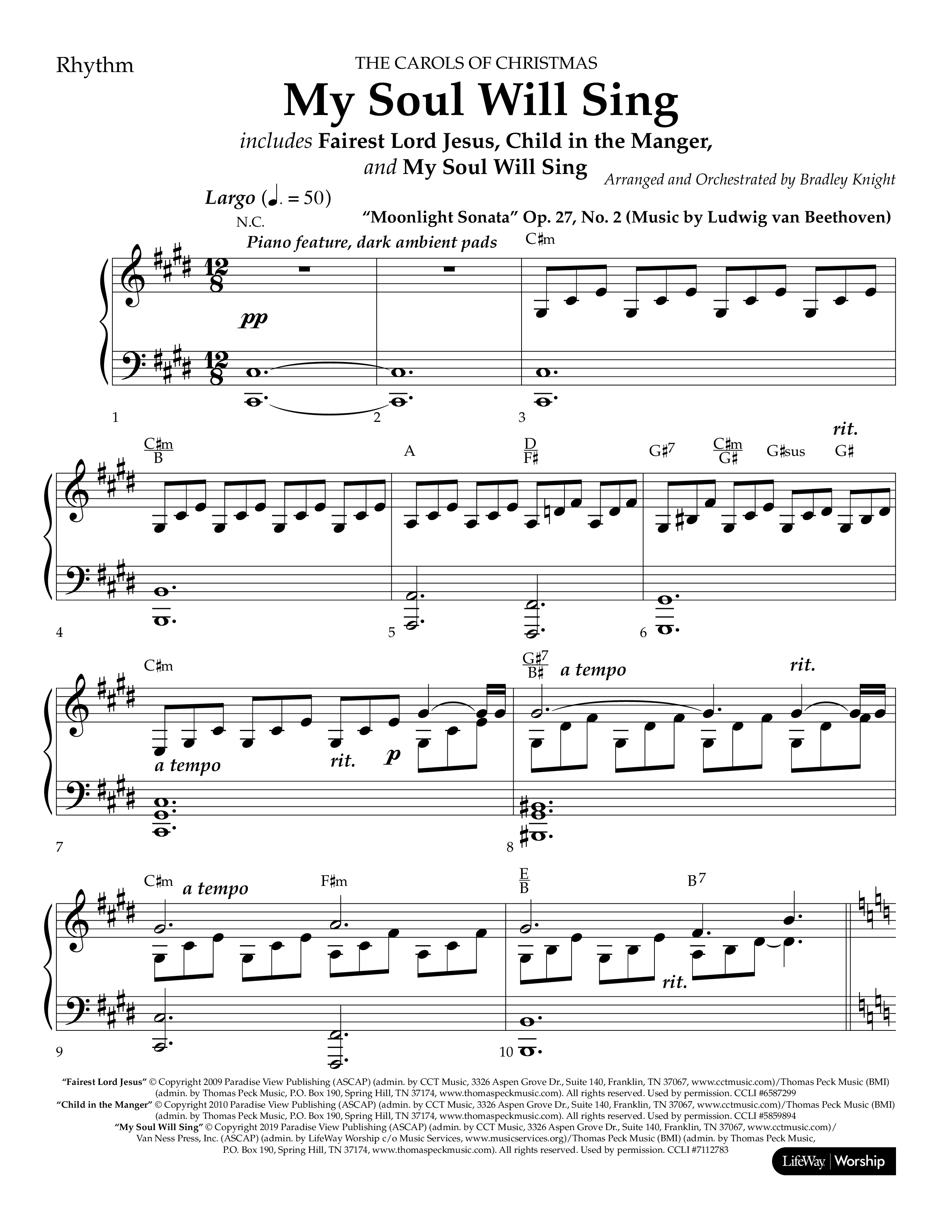 The Carols Of Christmas Vol 1 (12 Song Choral Collection) Song 12 (Lead & Chords) (Lifeway Choral / Arr. Bradley Knight)