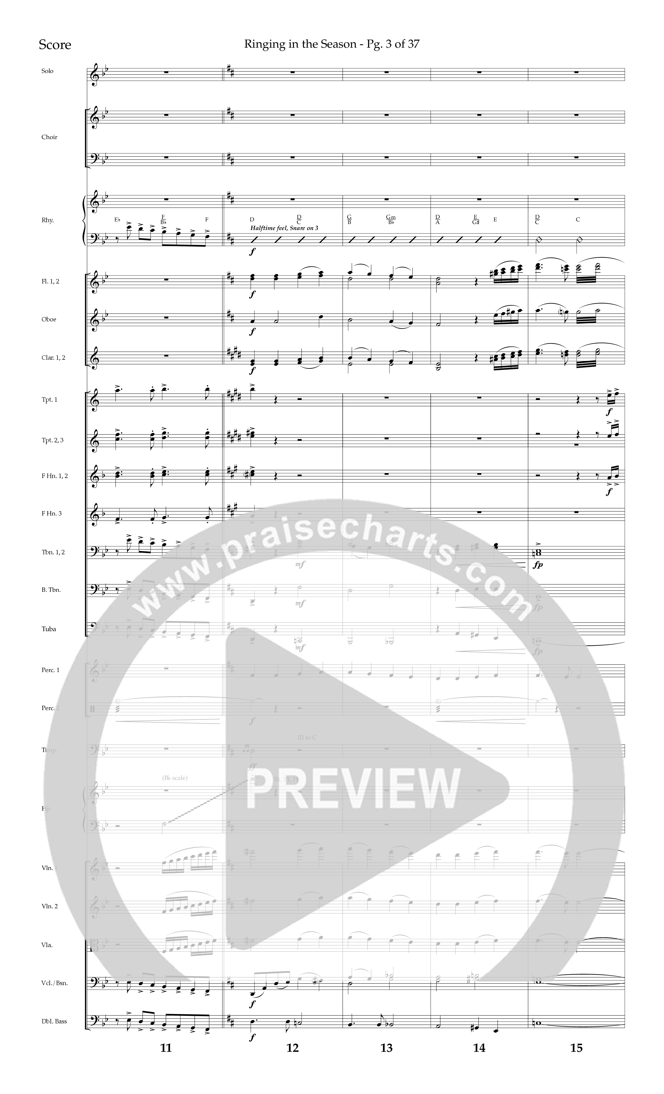 The Carols Of Christmas Vol 1 (12 Song Choral Collection) Song 1 (Orchestration) (Lifeway Choral / Arr. Bradley Knight)