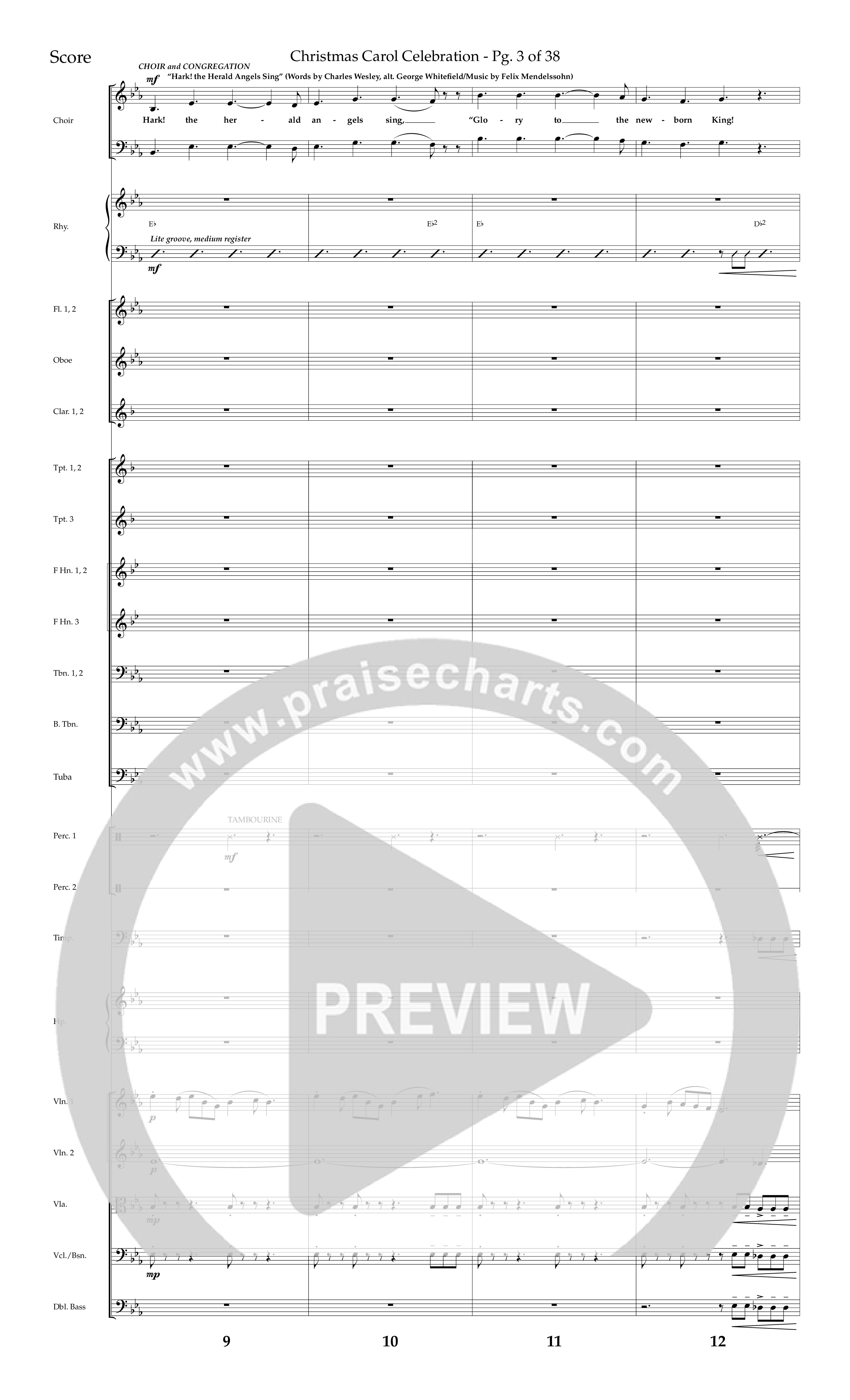 The Carols Of Christmas Vol 1 (12 Song Choral Collection) Song 2 (Orchestration) (Lifeway Choral / Arr. Bradley Knight)