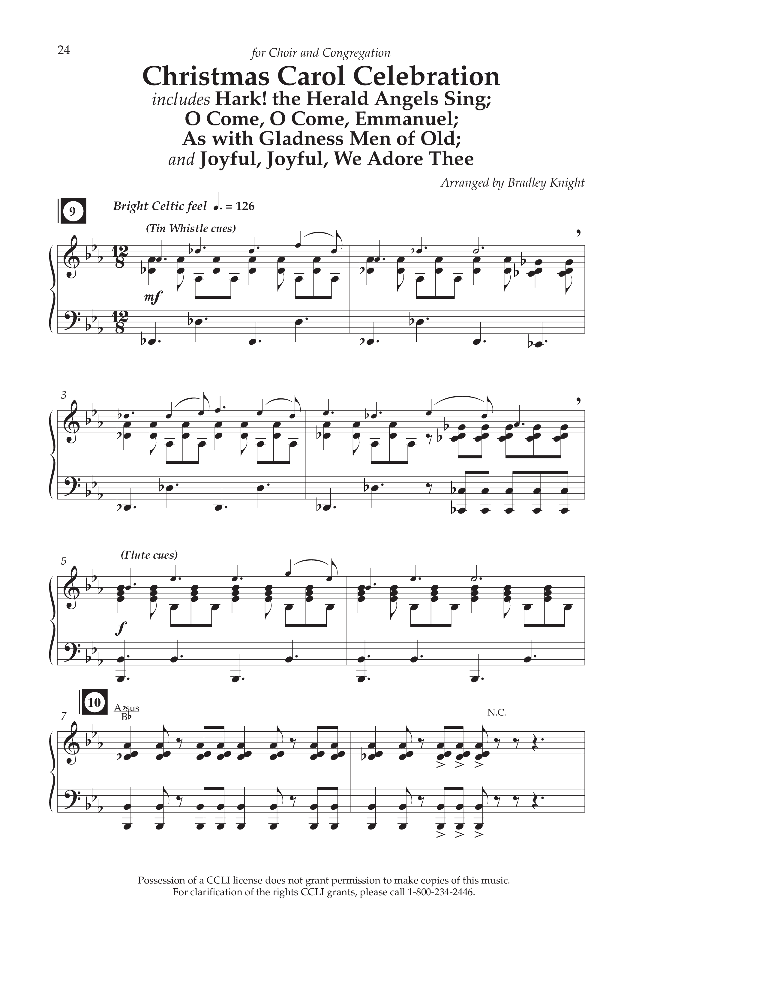 The Carols Of Christmas Vol 1 (12 Song Choral Collection) Song 2 (Piano SATB) (Lifeway Choral / Arr. Bradley Knight)