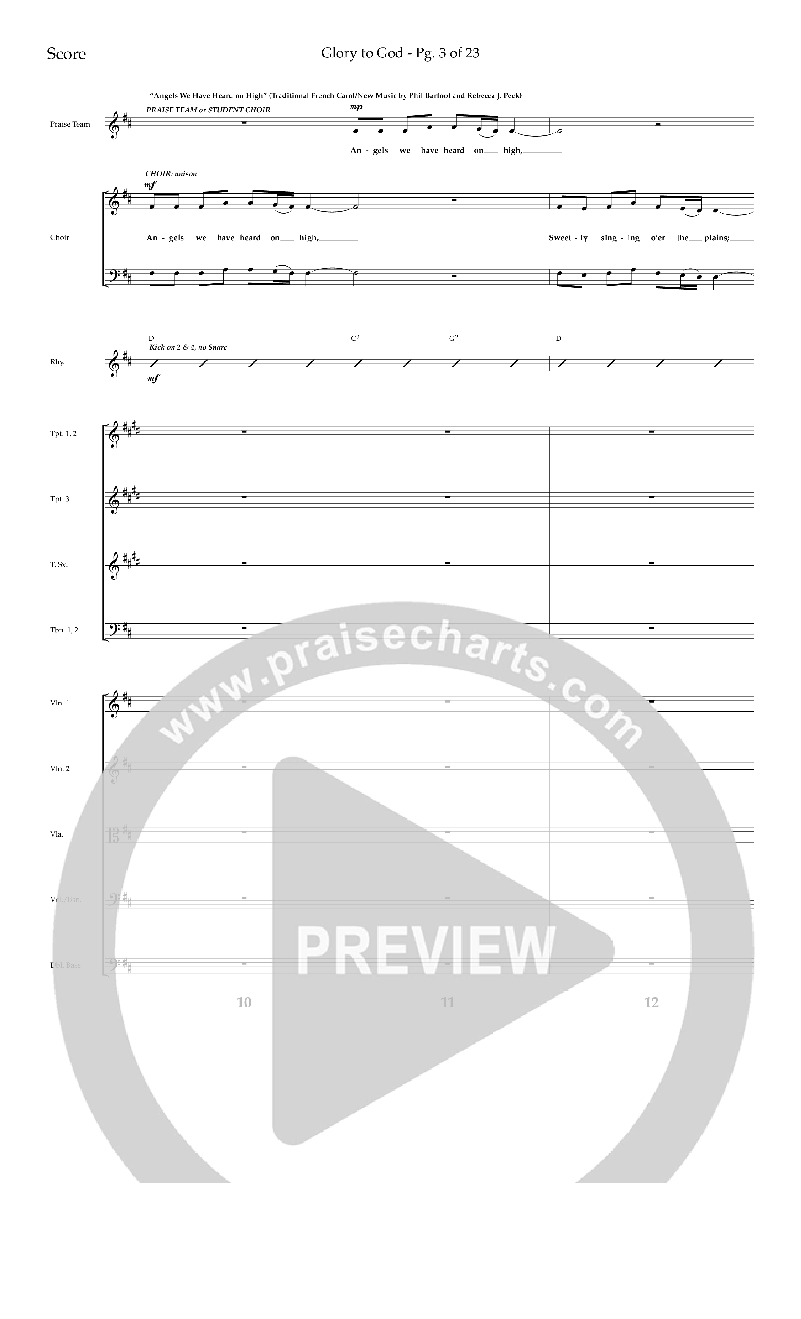 The Carols Of Christmas Vol 1 (12 Song Choral Collection) Song 8 (Orchestration) (Lifeway Choral / Arr. Bradley Knight)