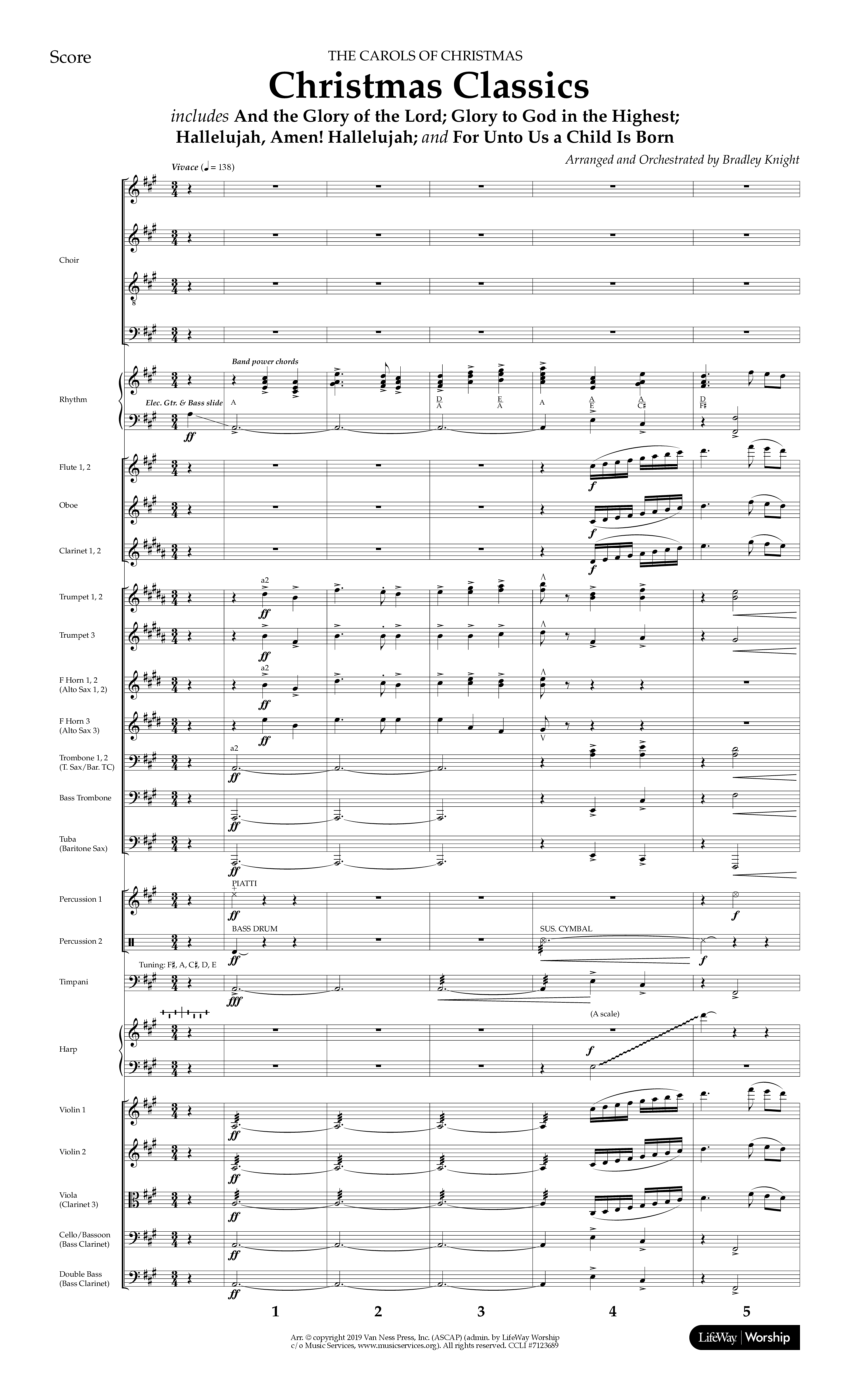 The Carols Of Christmas Vol 1 (12 Song Choral Collection) Song 9 (Orchestration) (Lifeway Choral / Arr. Bradley Knight)