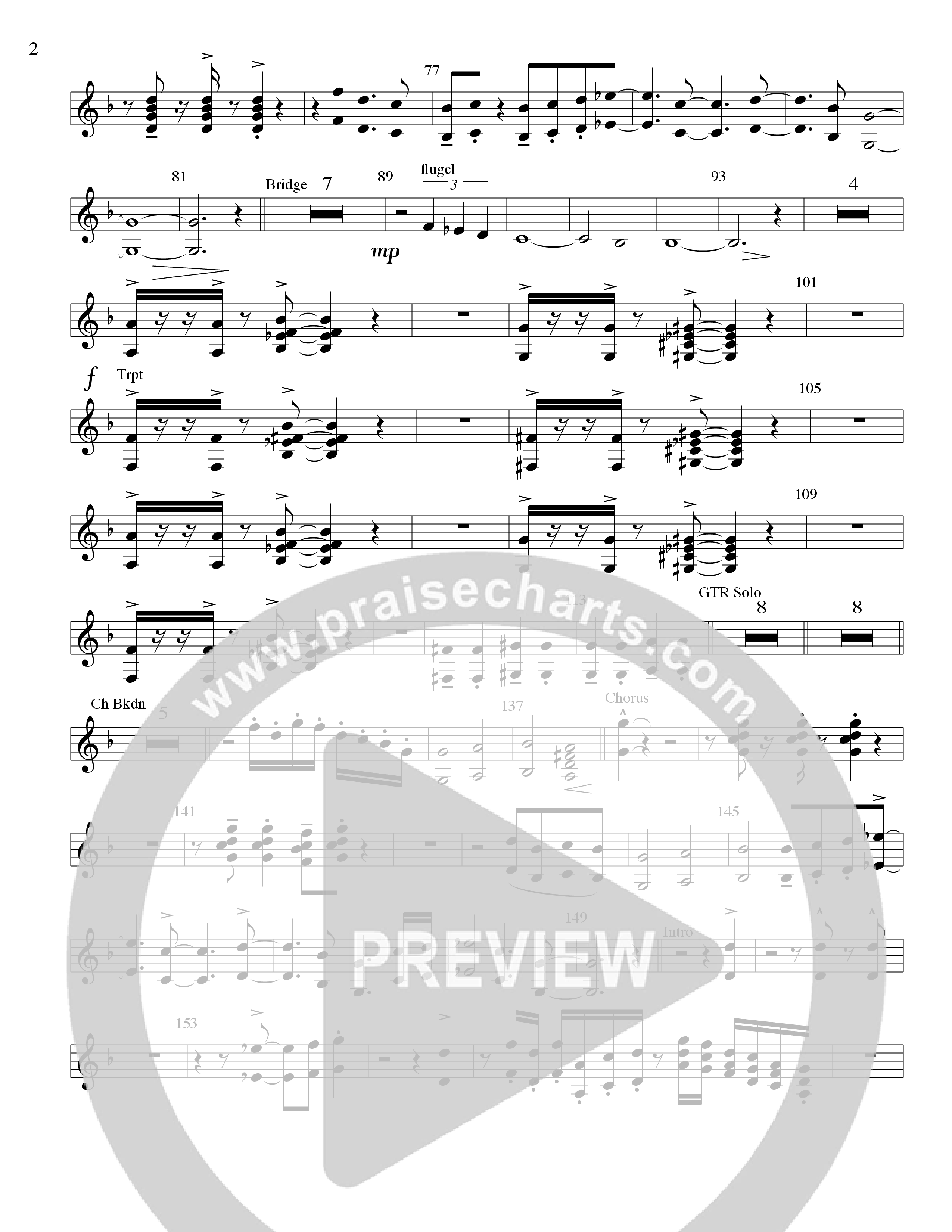 You Took My Place Conductor's Score (Tommy Walker)