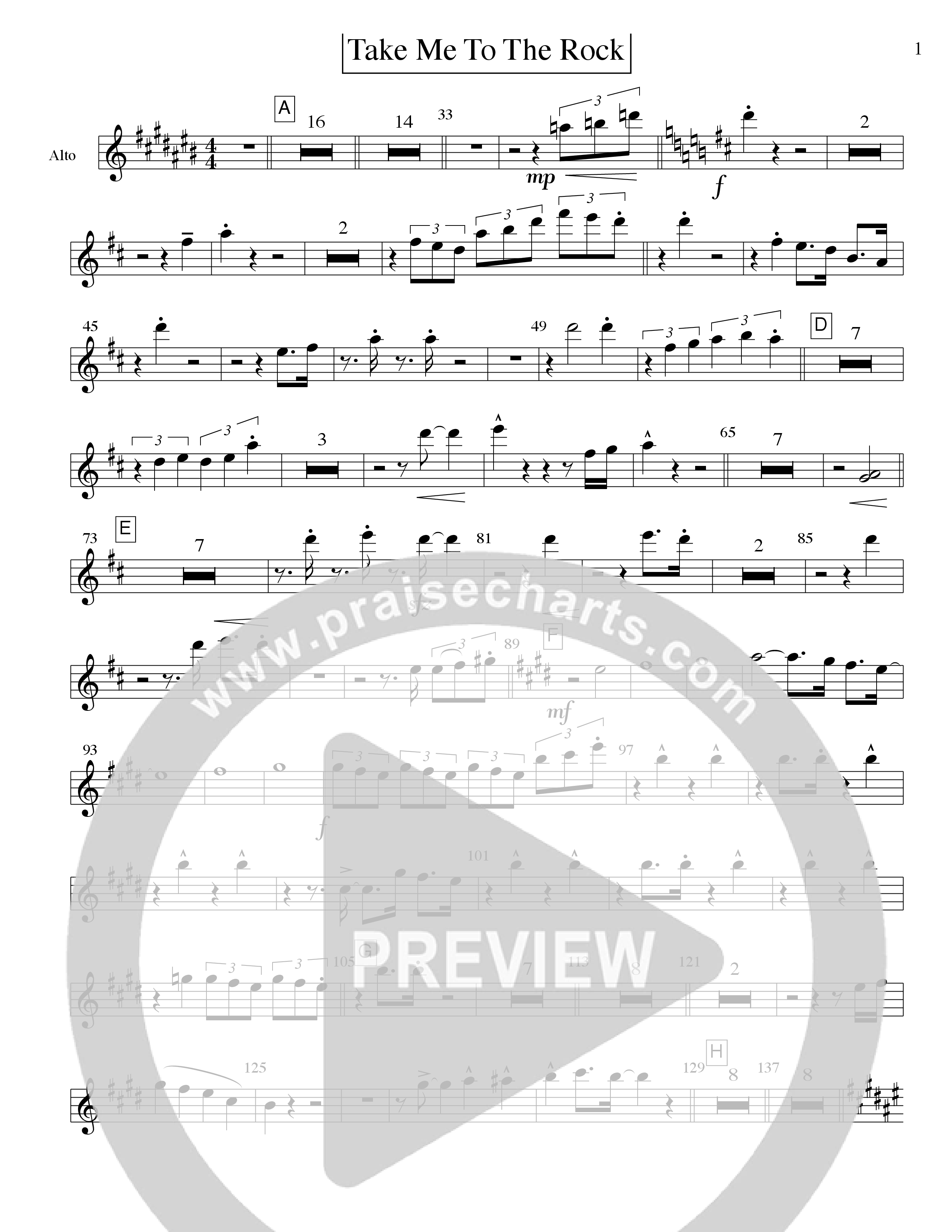 Take Me To The Rock Alto Sax (Tommy Walker)