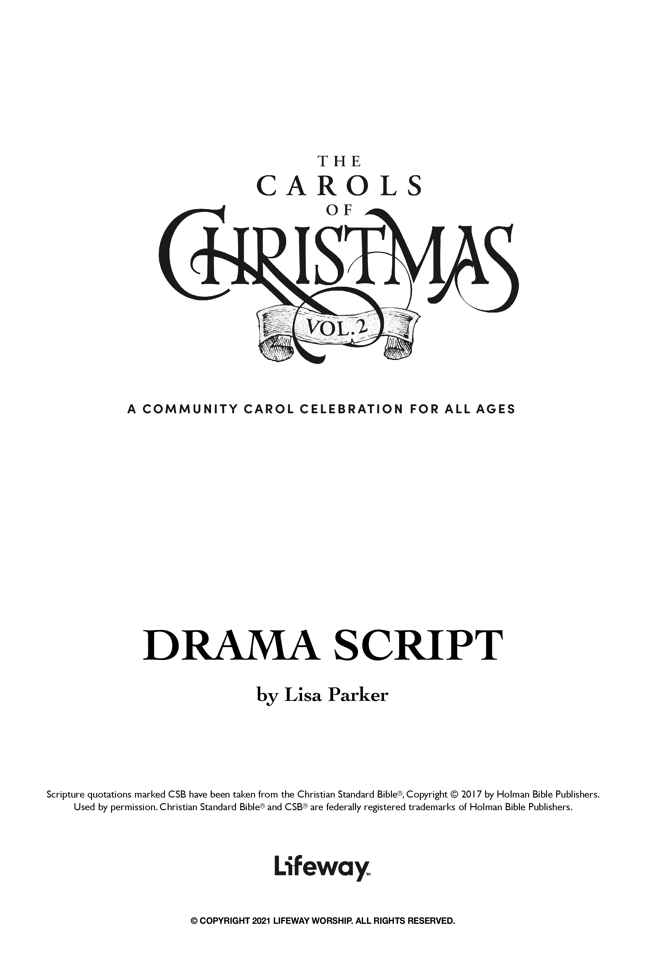 The Carols Of Christmas Vol 2 (13 Song Choral Collection) Instructions (Lifeway Choral / Arr. Trey Ivey)