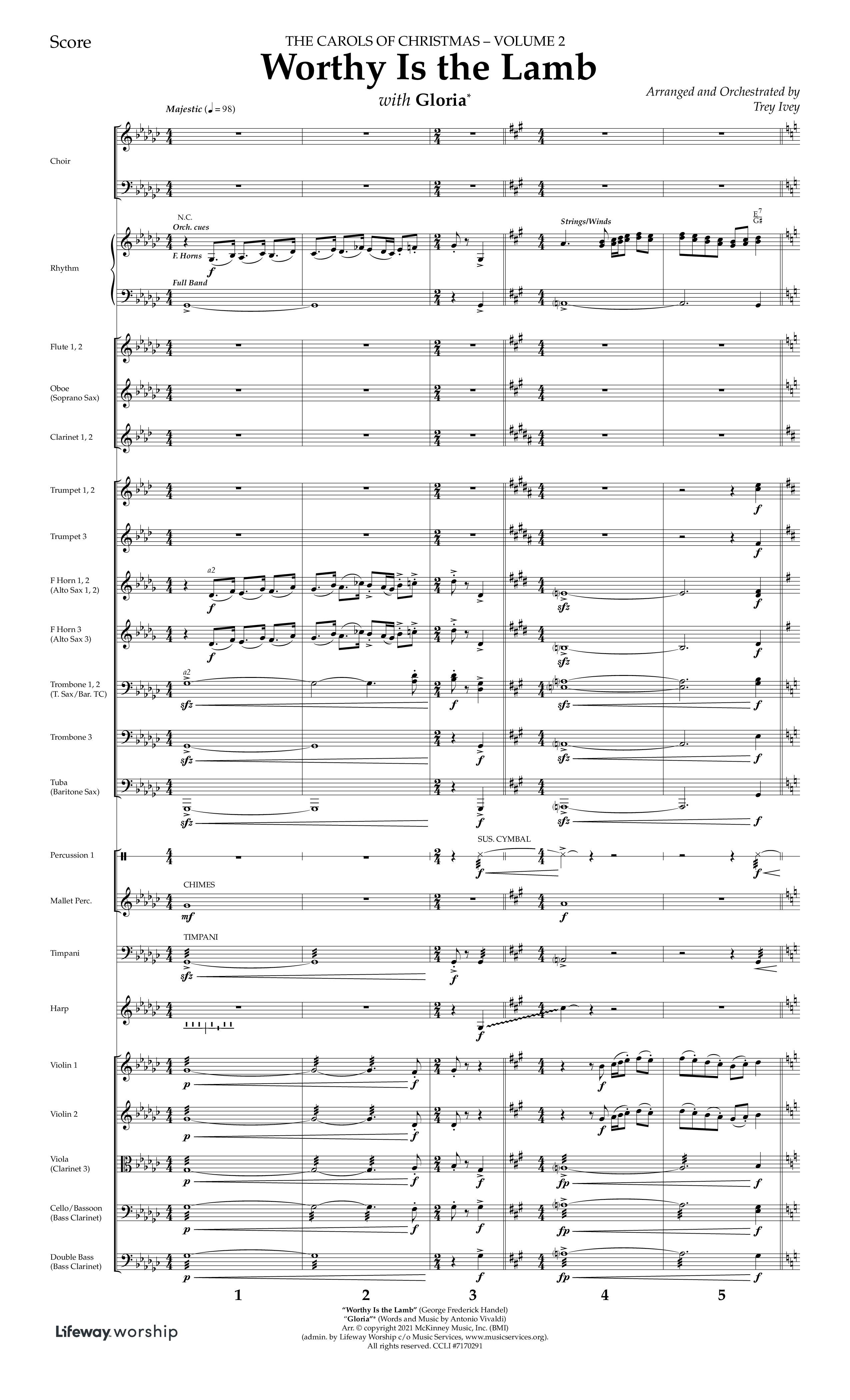 The Carols Of Christmas Vol 2 (13 Song Choral Collection) Song 10 (Orchestration) (Lifeway Choral / Arr. Trey Ivey)