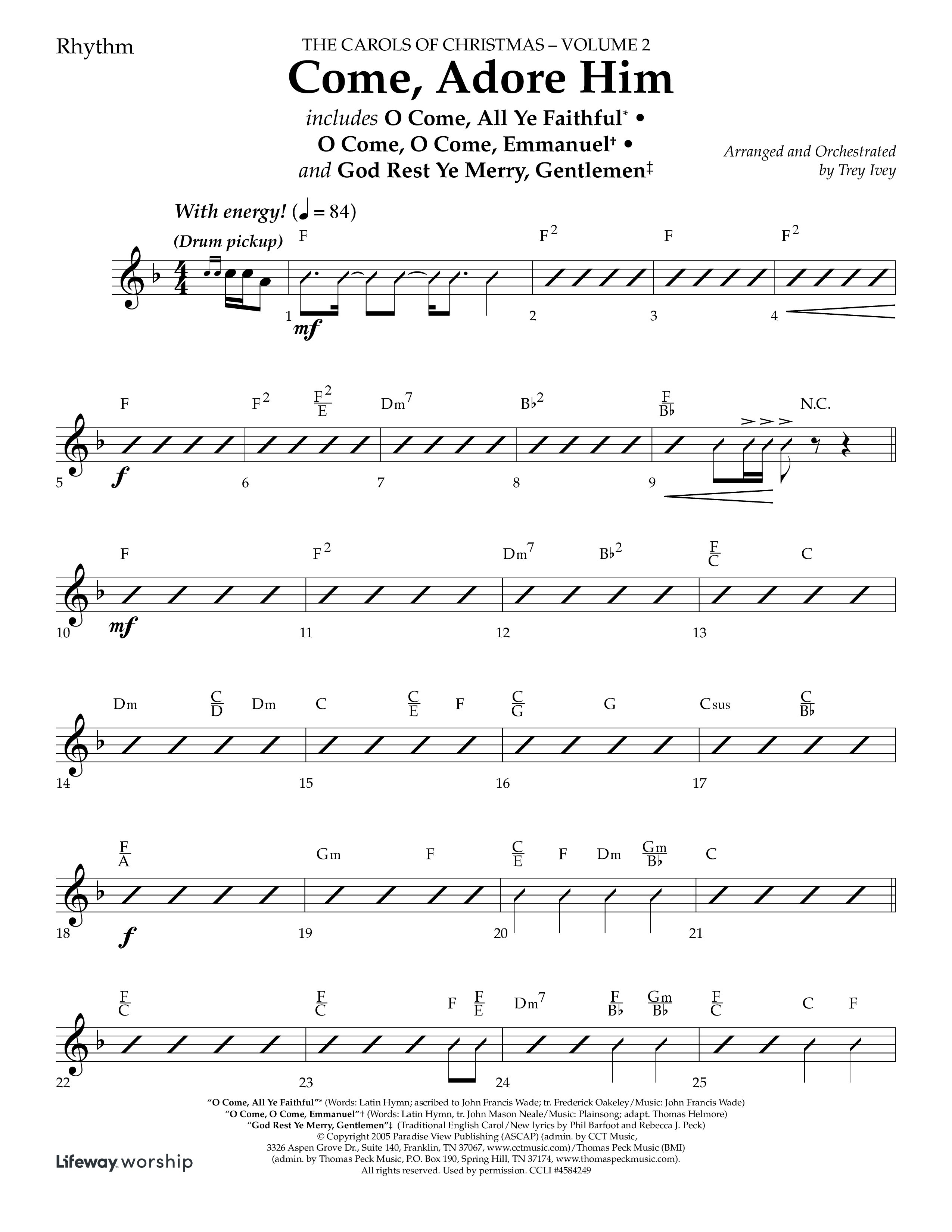 The Carols Of Christmas Vol 2 (13 Song Choral Collection) Song 3 (Lead & Chords) (Lifeway Choral / Arr. Trey Ivey)