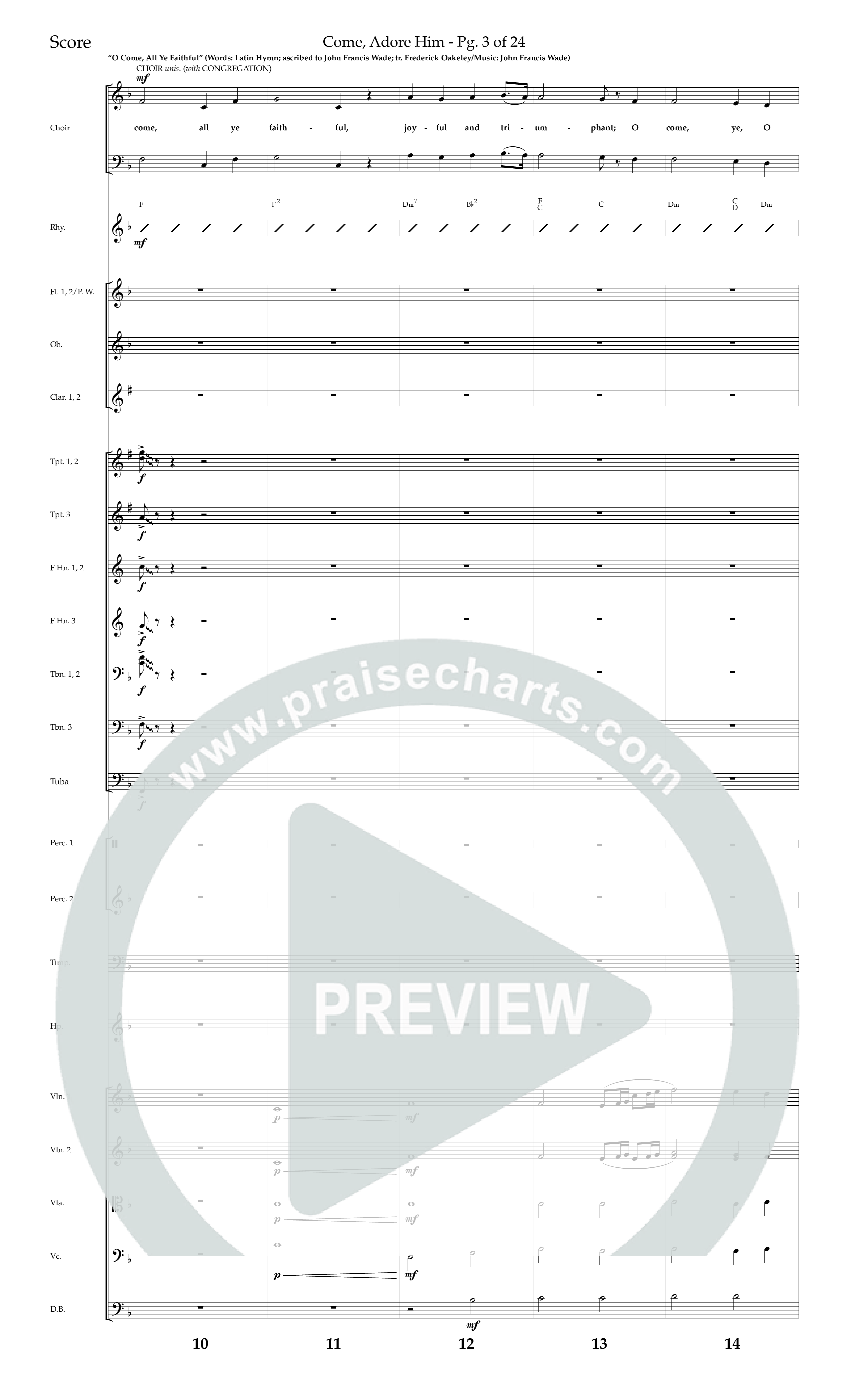 The Carols Of Christmas Vol 2 (13 Song Choral Collection) Song 3 (Orchestration) (Lifeway Choral / Arr. Trey Ivey)