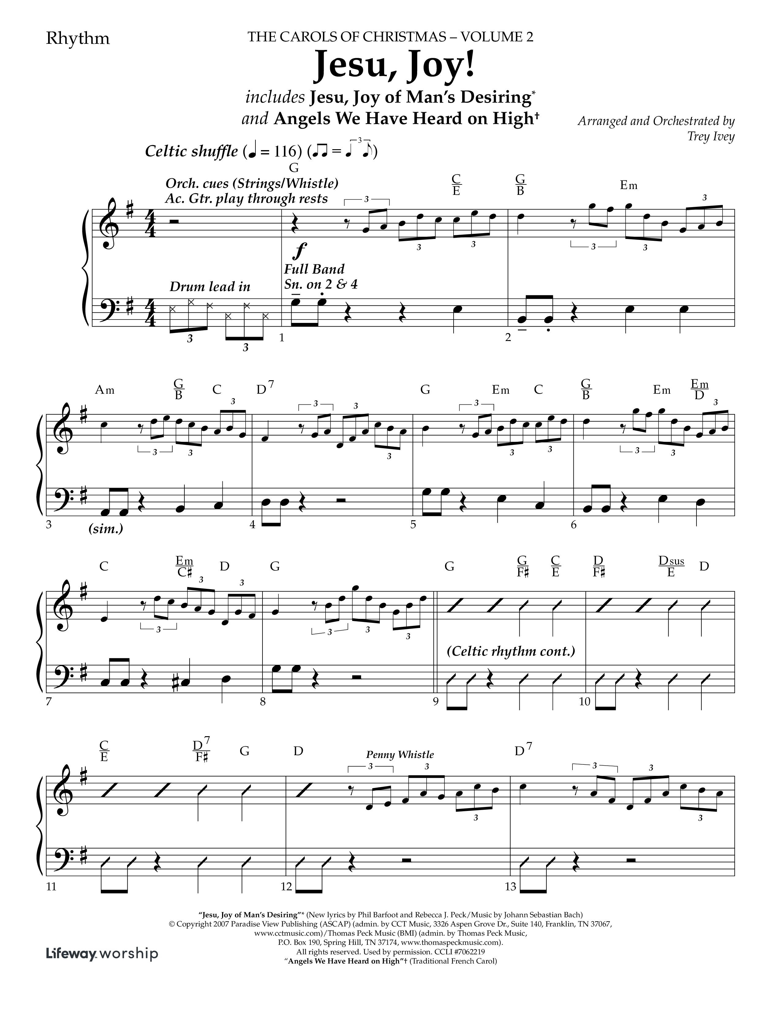 The Carols Of Christmas Vol 2 (13 Song Choral Collection) Song 7 (Lead & Chords) (Lifeway Choral / Arr. Trey Ivey)