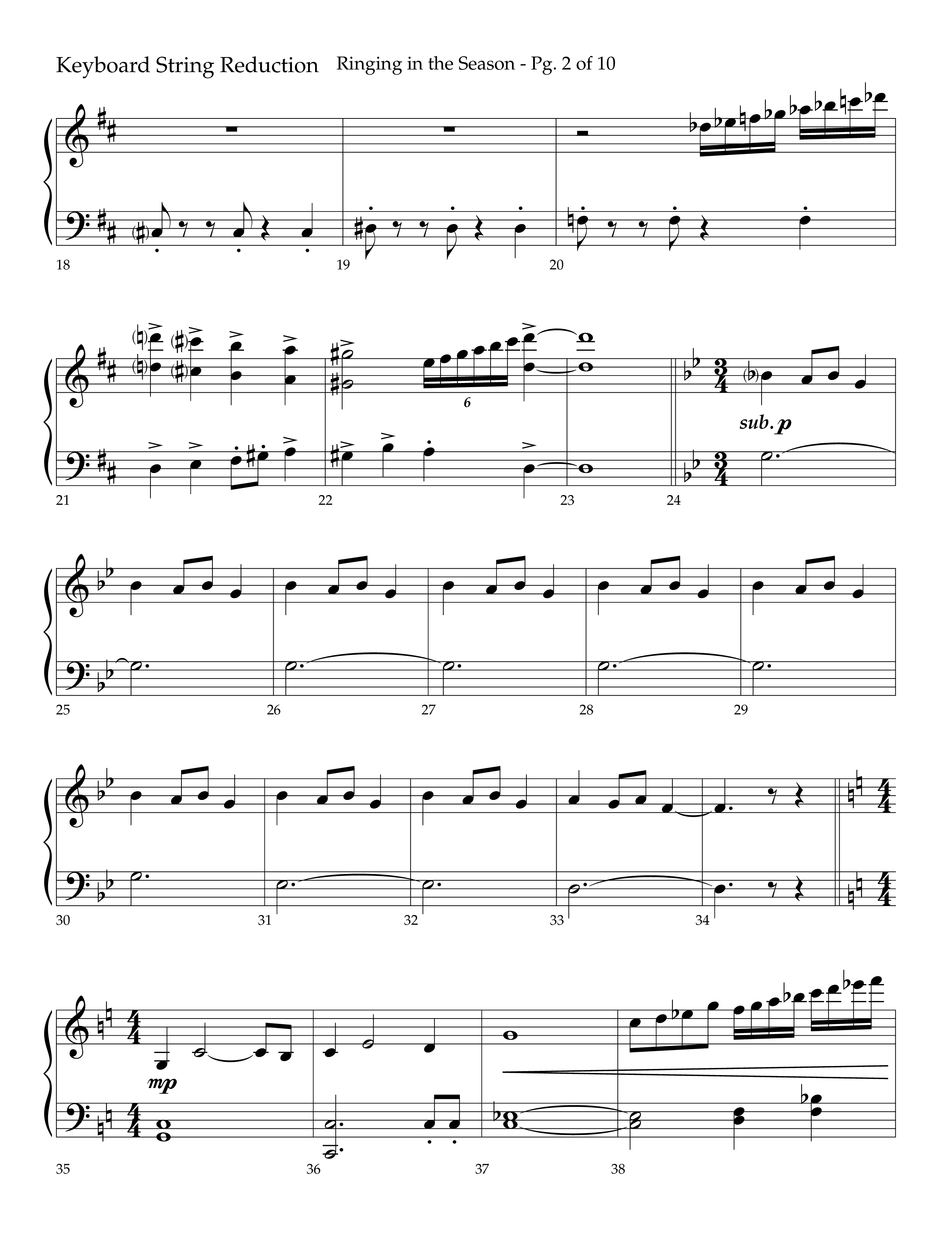 Ringing in the Season (with Ring All the Bells) (Choral Anthem SATB) String Reduction (Lifeway Choral / Arr. Bradley Knight)