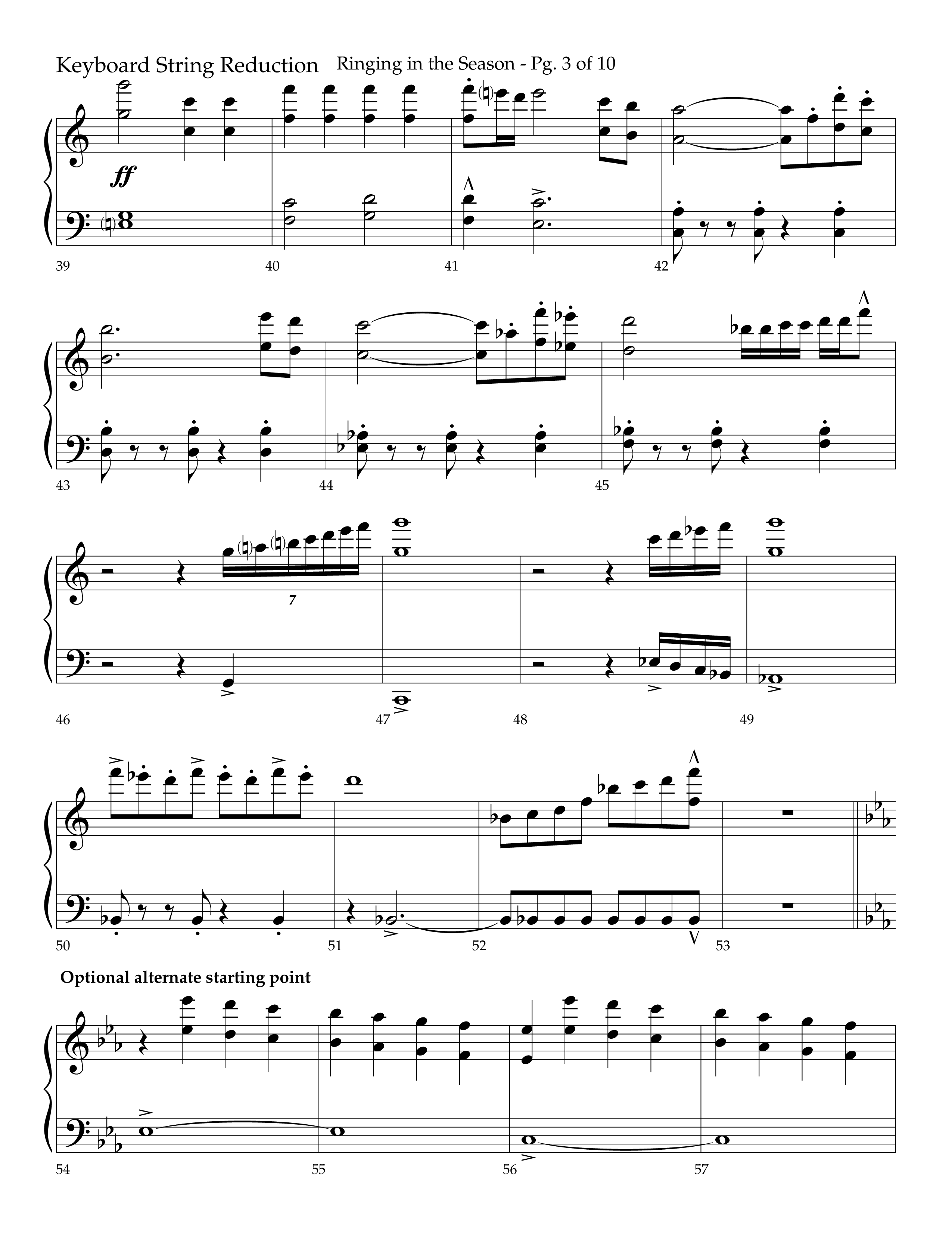 Ringing in the Season (with Ring All the Bells) (Choral Anthem SATB) String Reduction (Lifeway Choral / Arr. Bradley Knight)