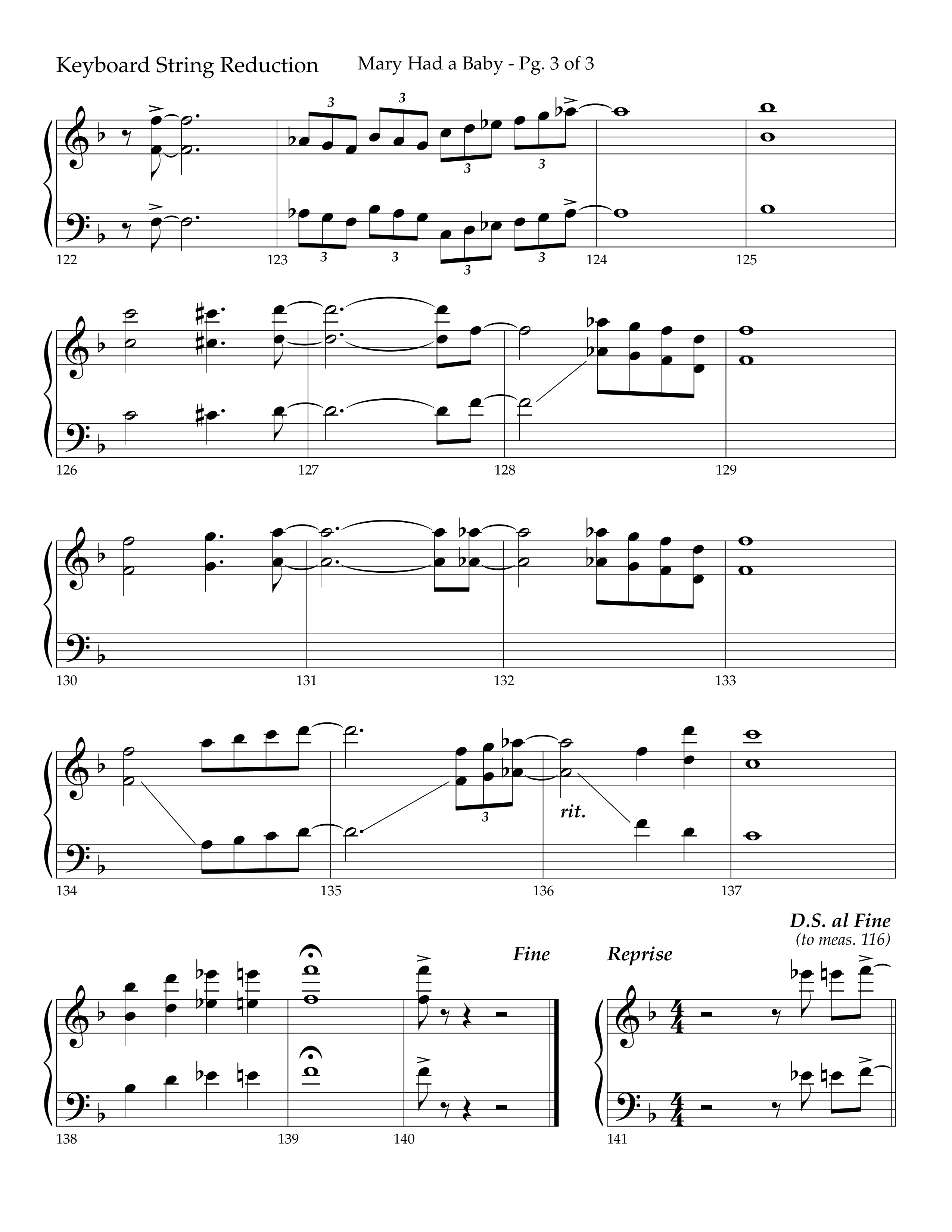 Mary Had a Baby (with Tell It) (Choral Anthem SATB) String Reduction (Lifeway Choral / Arr. Bradley Knight)