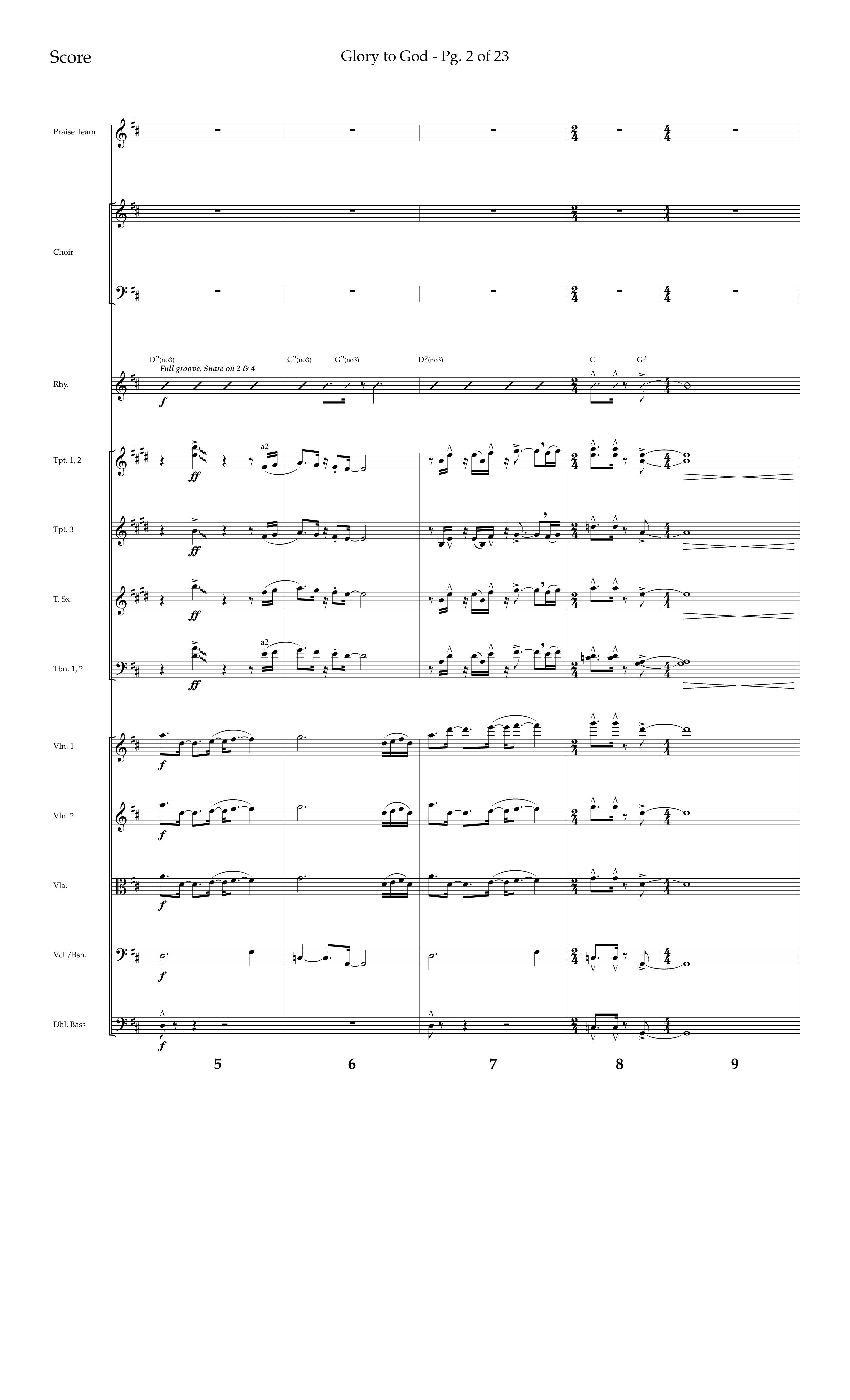 Glory to God (Choral Anthem SATB) Conductor's Score (Lifeway Choral / Arr. Bradley Knight)