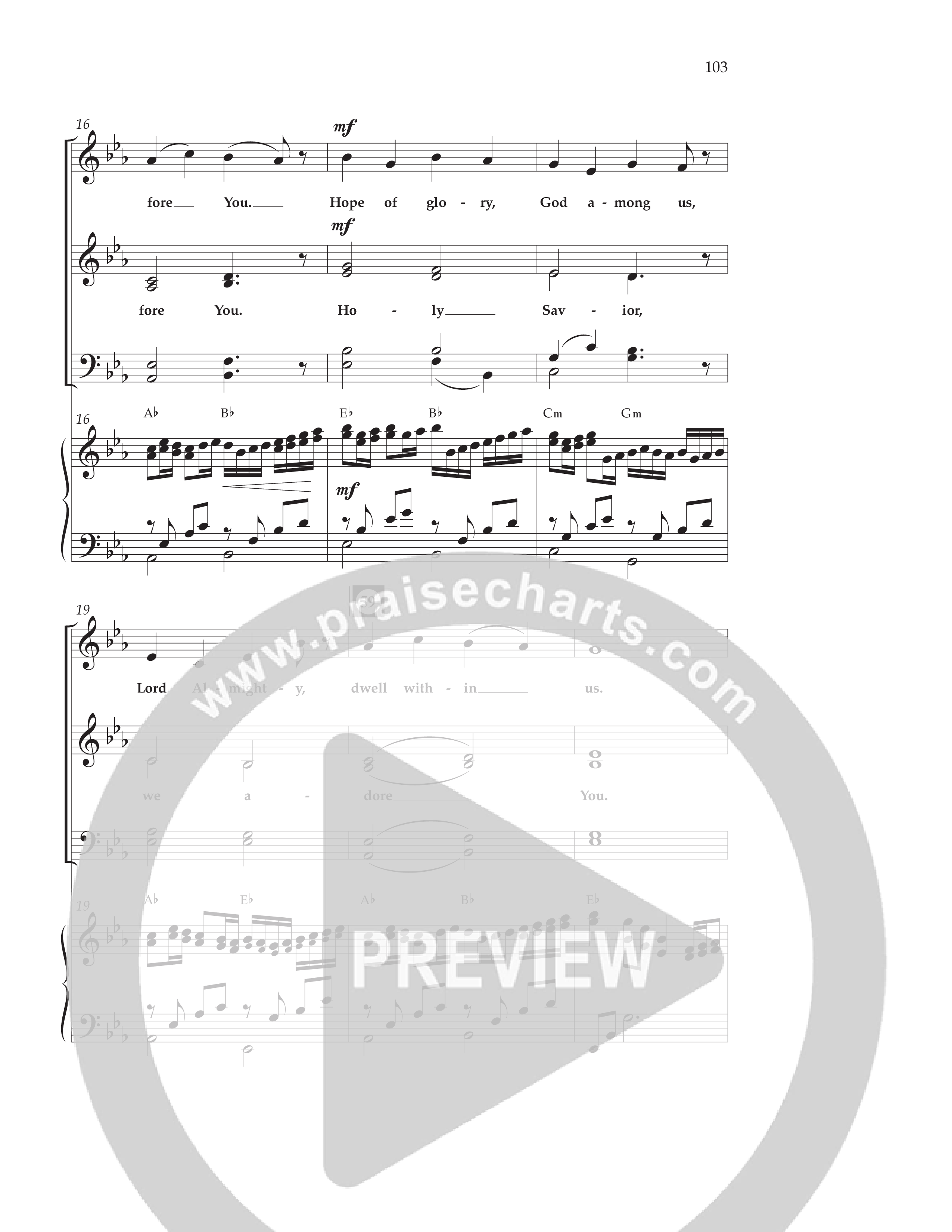 Lord Of Glory (with  Holy Savior We Adore You,  Lord of Glory, I Love You Lord Jesus, Thou Didst Lea (Choral Anthem SATB) Anthem (SATB/Piano) (Lifeway Choral / Arr. Trey Ivey)