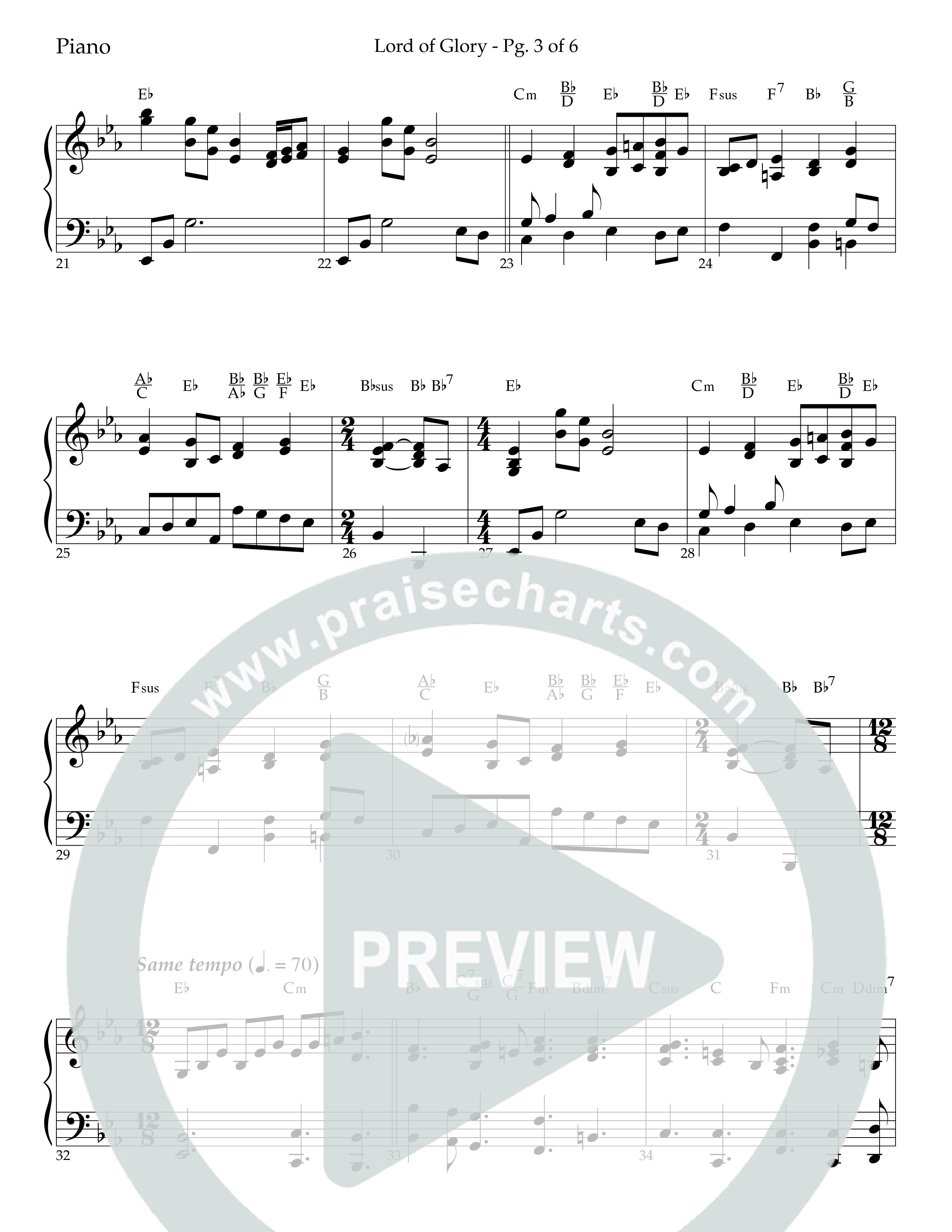 Lord Of Glory (with  Holy Savior We Adore You,  Lord of Glory, I Love You Lord Jesus, Thou Didst Lea (Choral Anthem SATB) Lead Melody & Rhythm (Lifeway Choral / Arr. Trey Ivey)