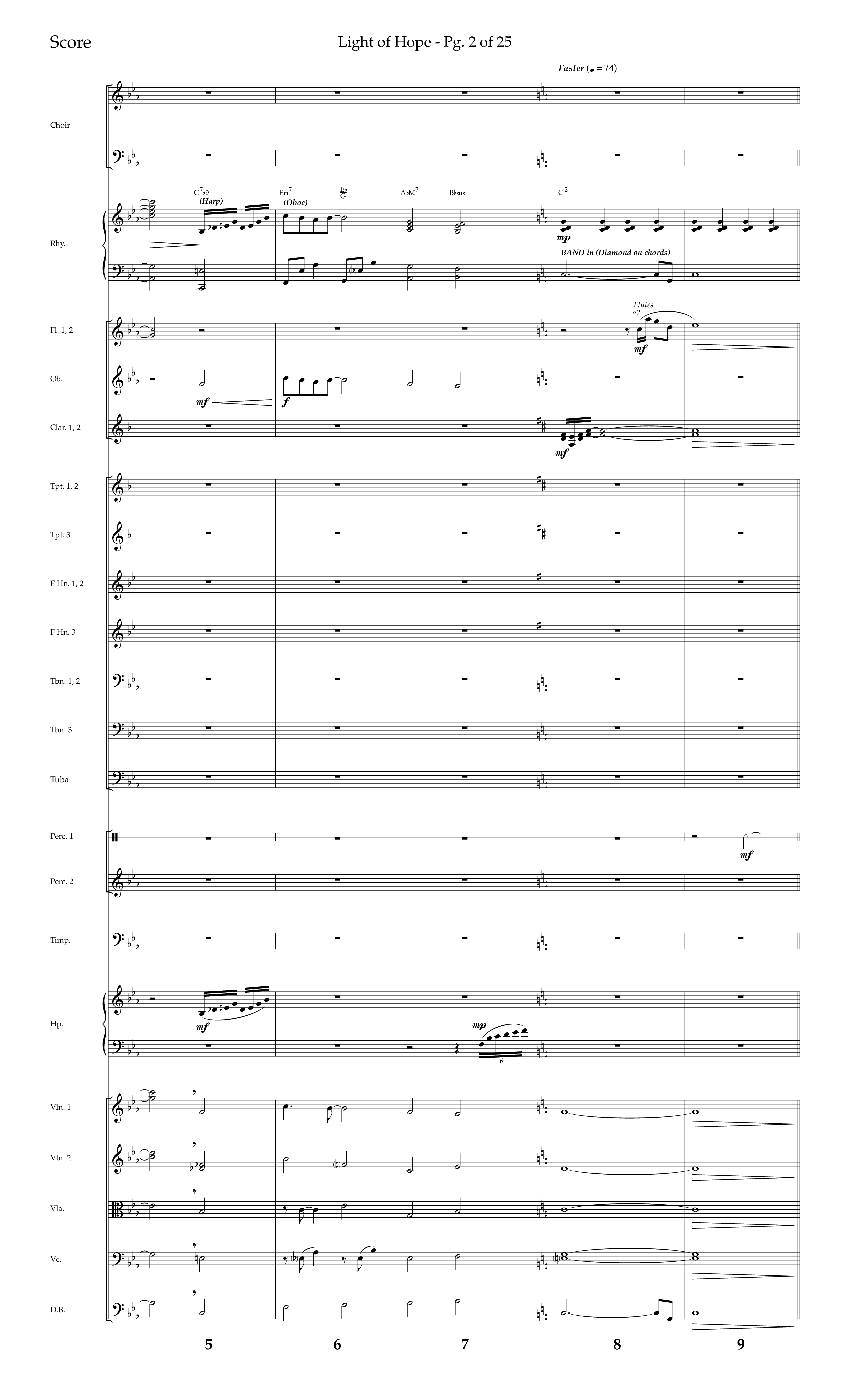 Light Of Hope (with Silent Night) (Choral Anthem SATB) Orchestration (Lifeway Choral / Arr. Trey Ivey)