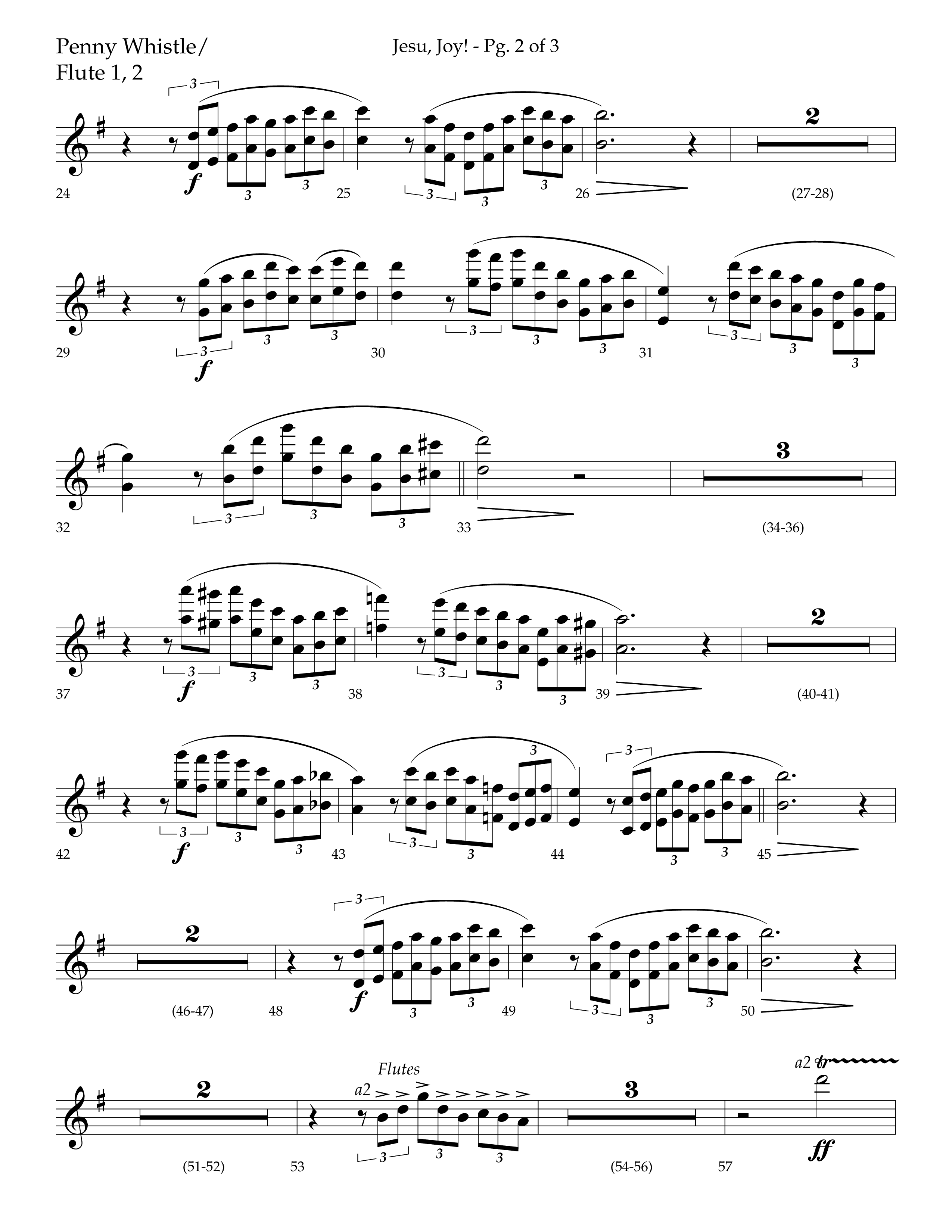 Jesu Joy (with Jesu Joy Of Man's Desiring, Angels We Have Heard On High) (Choral Anthem SATB) Pennywhistle (Lifeway Choral / Arr. Trey Ivey)