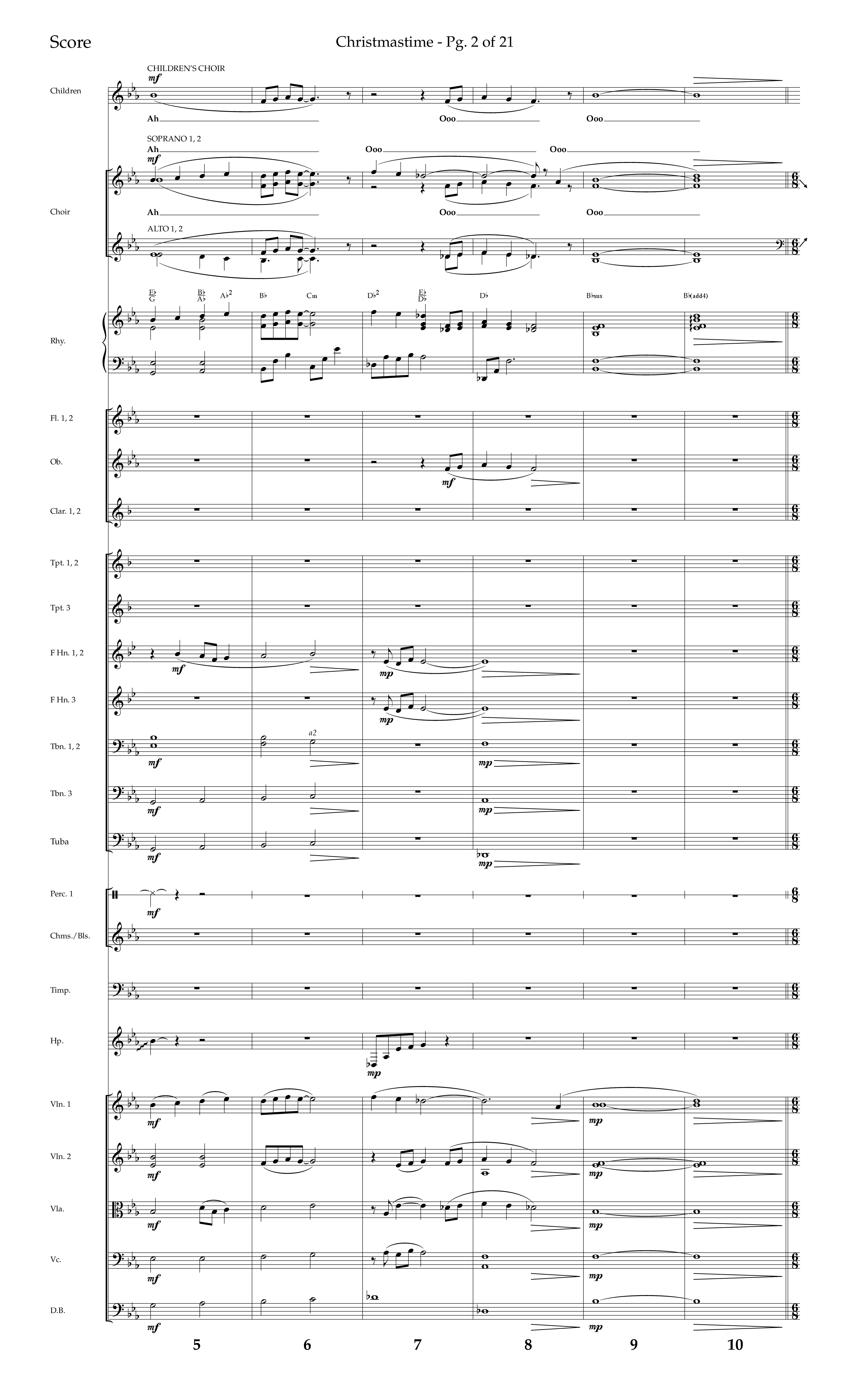 Christmastime (Choral Anthem SATB) Conductor's Score (Lifeway Choral / Arr. Trey Ivey)
