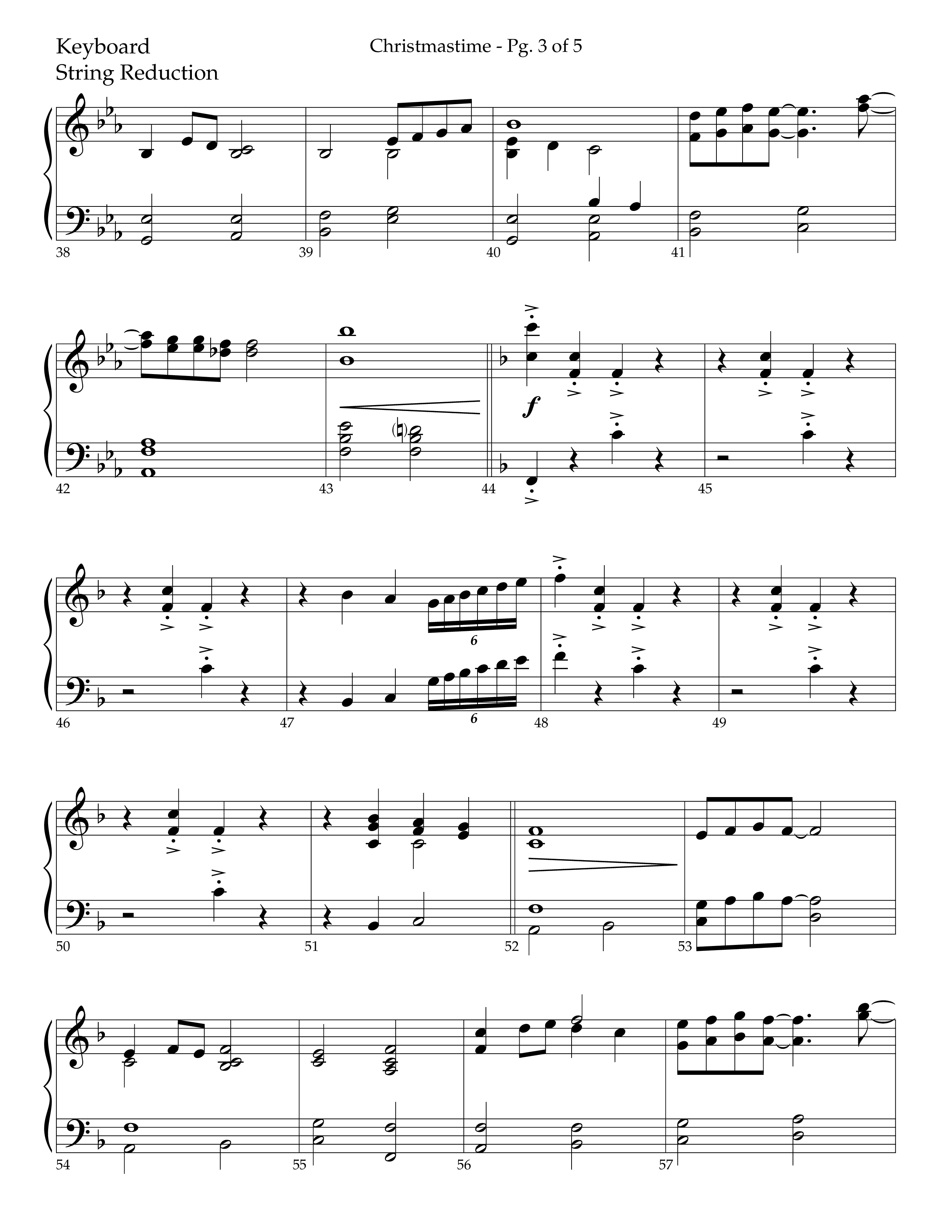 Christmastime (Choral Anthem SATB) String Reduction (Lifeway Choral / Arr. Trey Ivey)