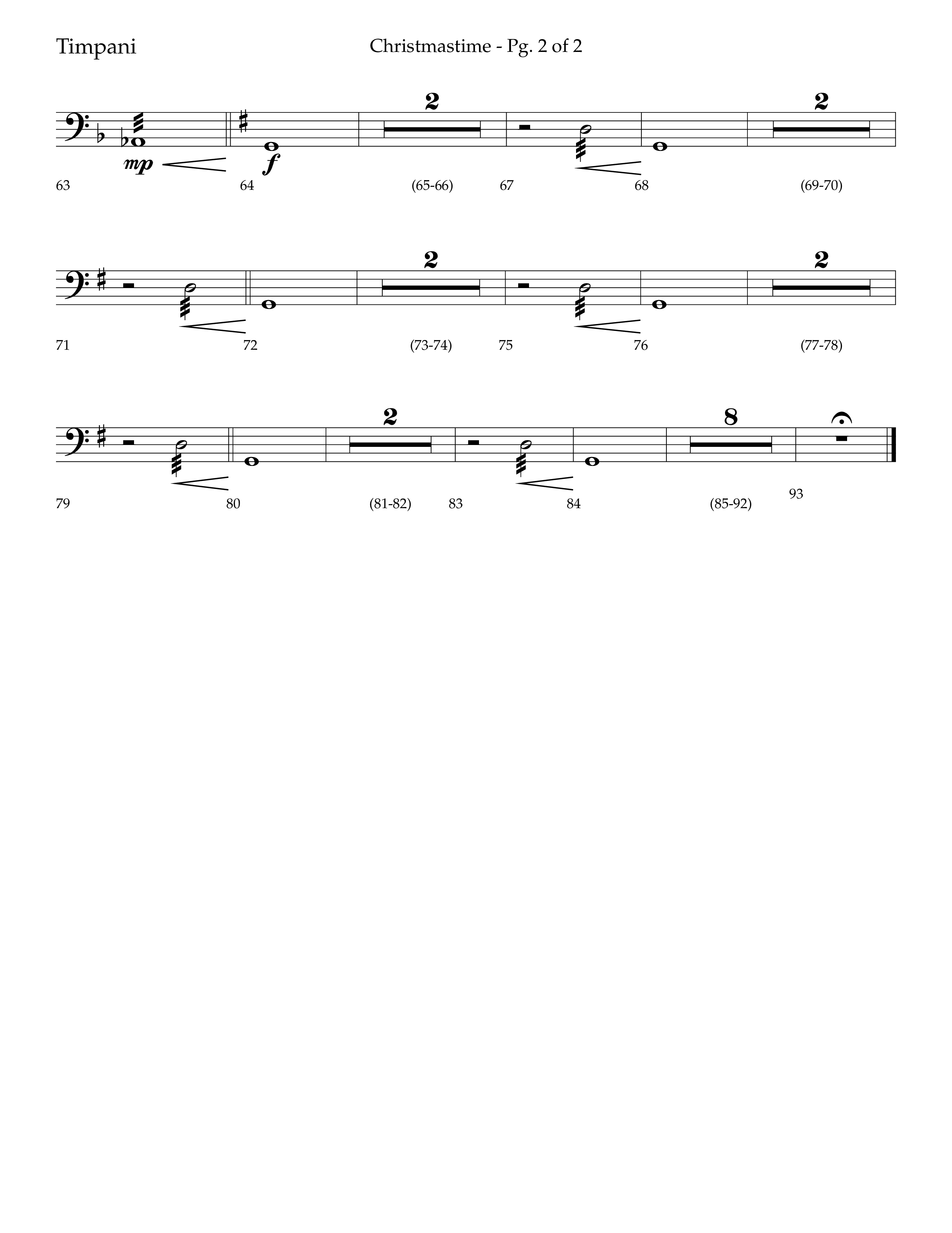 Christmastime (Choral Anthem SATB) Timpani (Lifeway Choral / Arr. Trey Ivey)