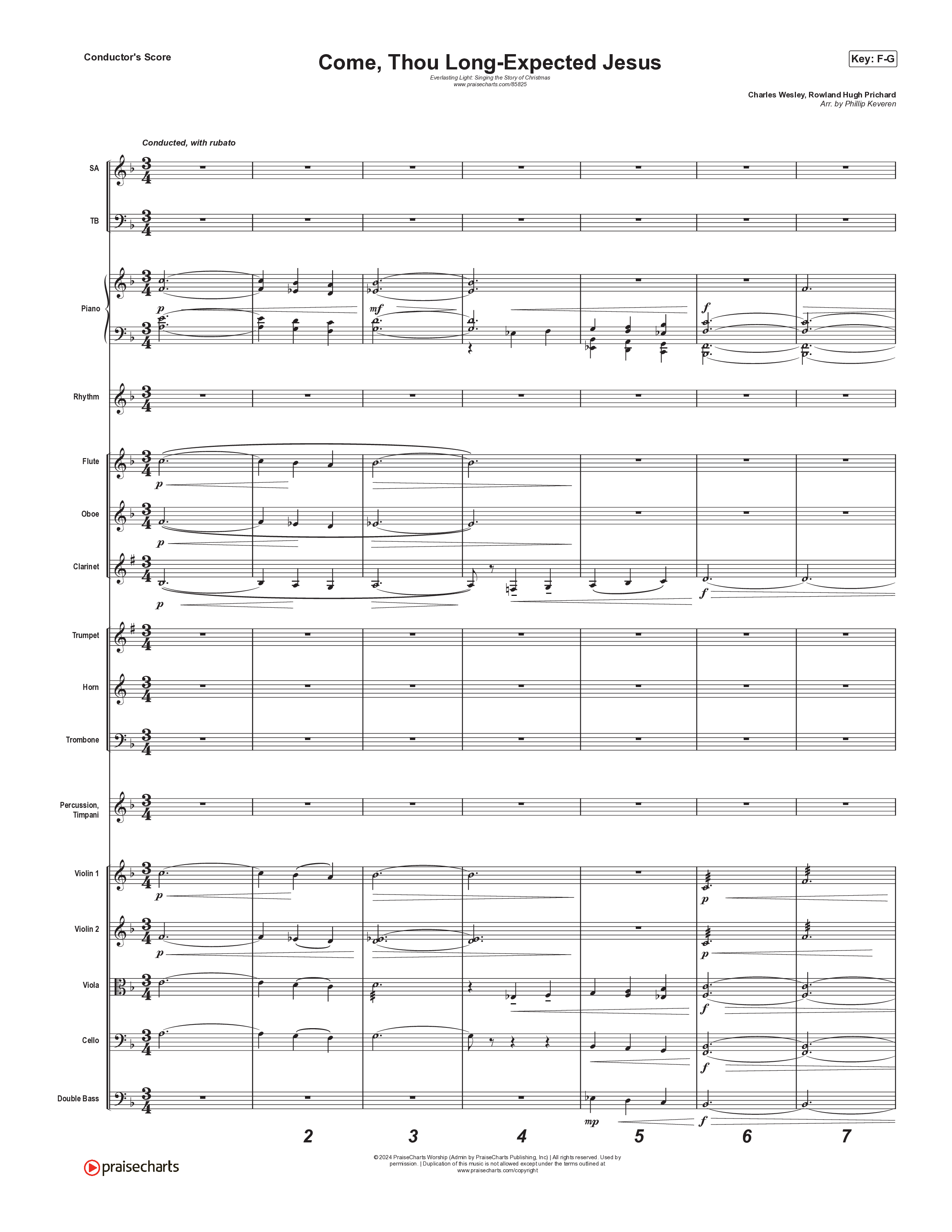 Come Thou Long Expected Jesus (Live) Orchestration (Museum Of The Bible / Indiana Wesleyan University Choir / Arr. Philip Keveren)