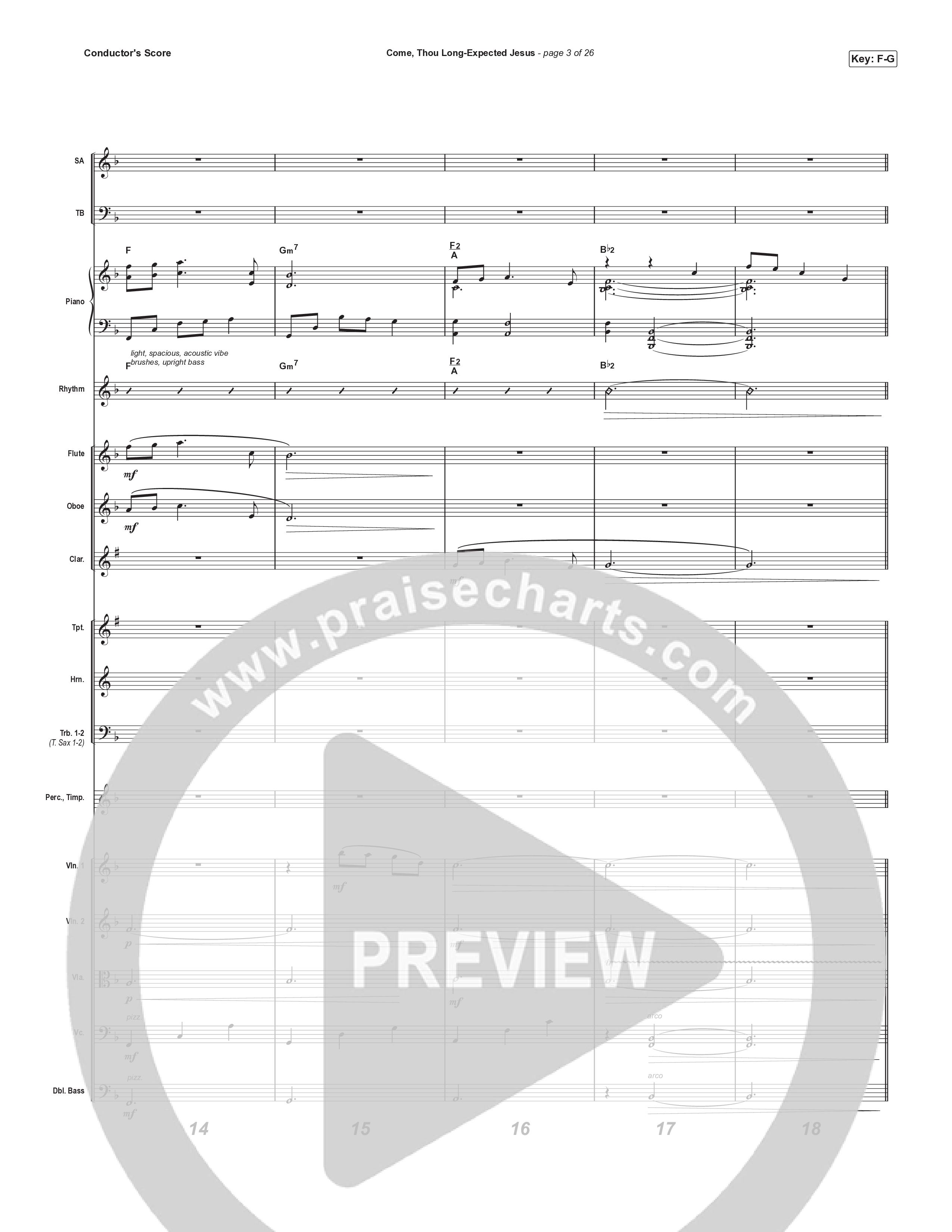 Come Thou Long Expected Jesus (Live) Orchestration (Museum Of The Bible / Indiana Wesleyan University Choir / Arr. Philip Keveren)