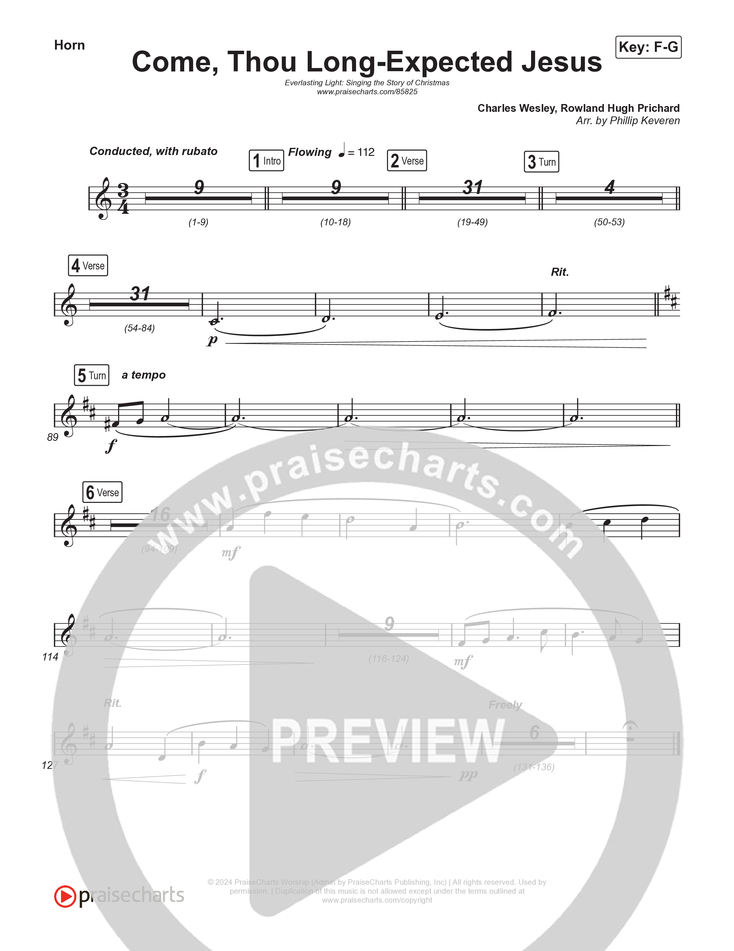 Come Thou Long Expected Jesus (Live) Brass Pack (Museum Of The Bible / Indiana Wesleyan University Choir / Arr. Philip Keveren)