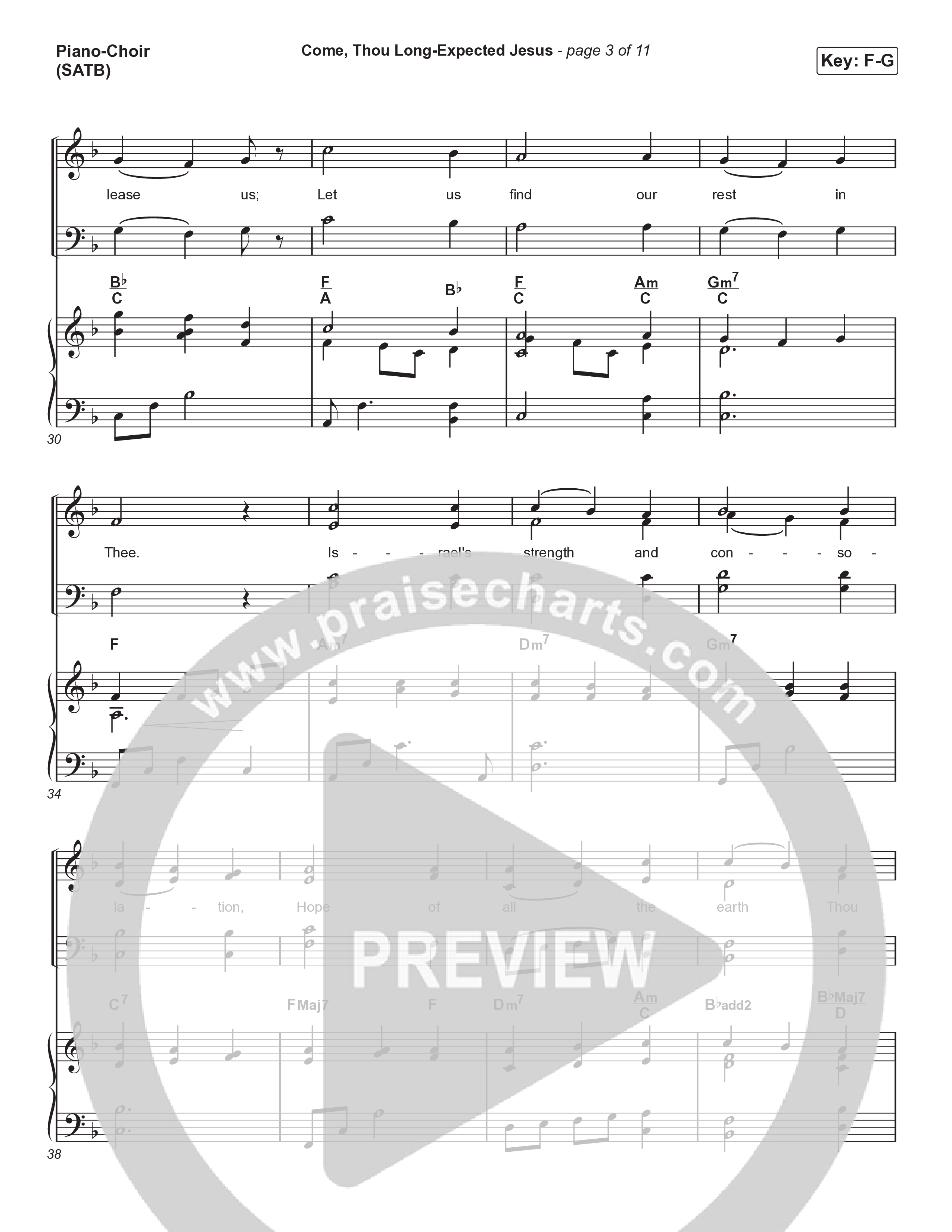 Come Thou Long Expected Jesus (Live) Piano/Vocal Pack (Museum Of The Bible / Indiana Wesleyan University Choir / Arr. Philip Keveren)