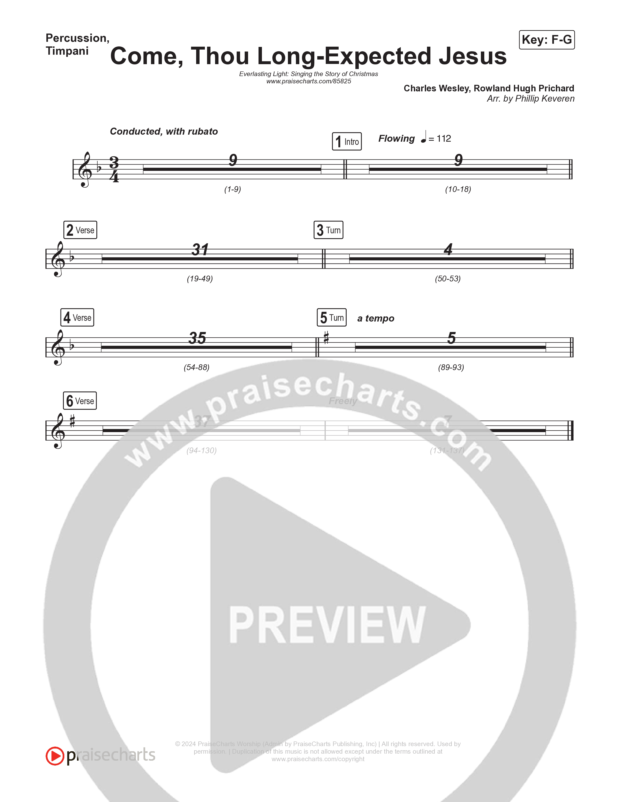 Come Thou Long Expected Jesus (Live) Timpani (Museum Of The Bible / Indiana Wesleyan University Choir / Arr. Philip Keveren)