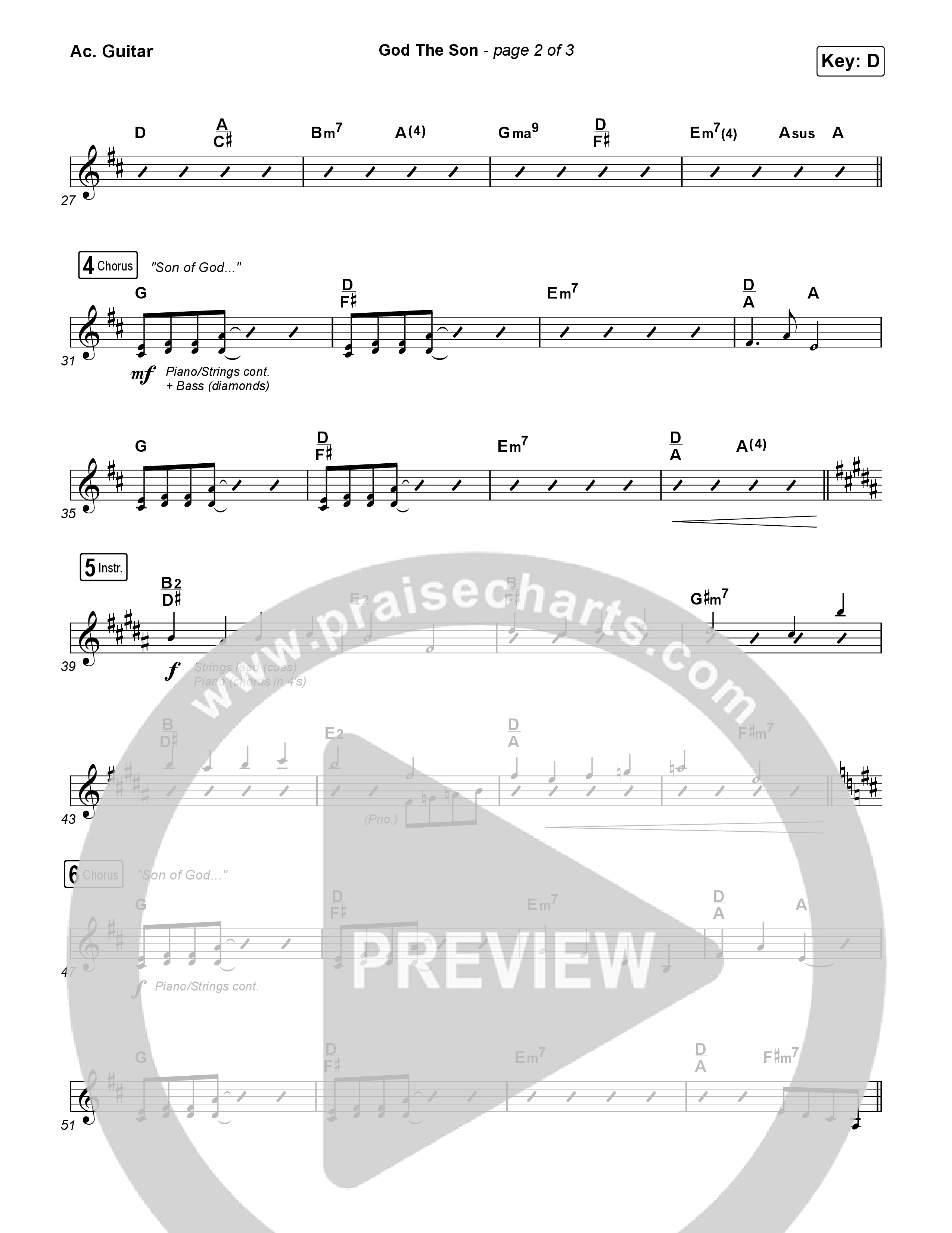 God The Son Acoustic Guitar (Matt Redman)