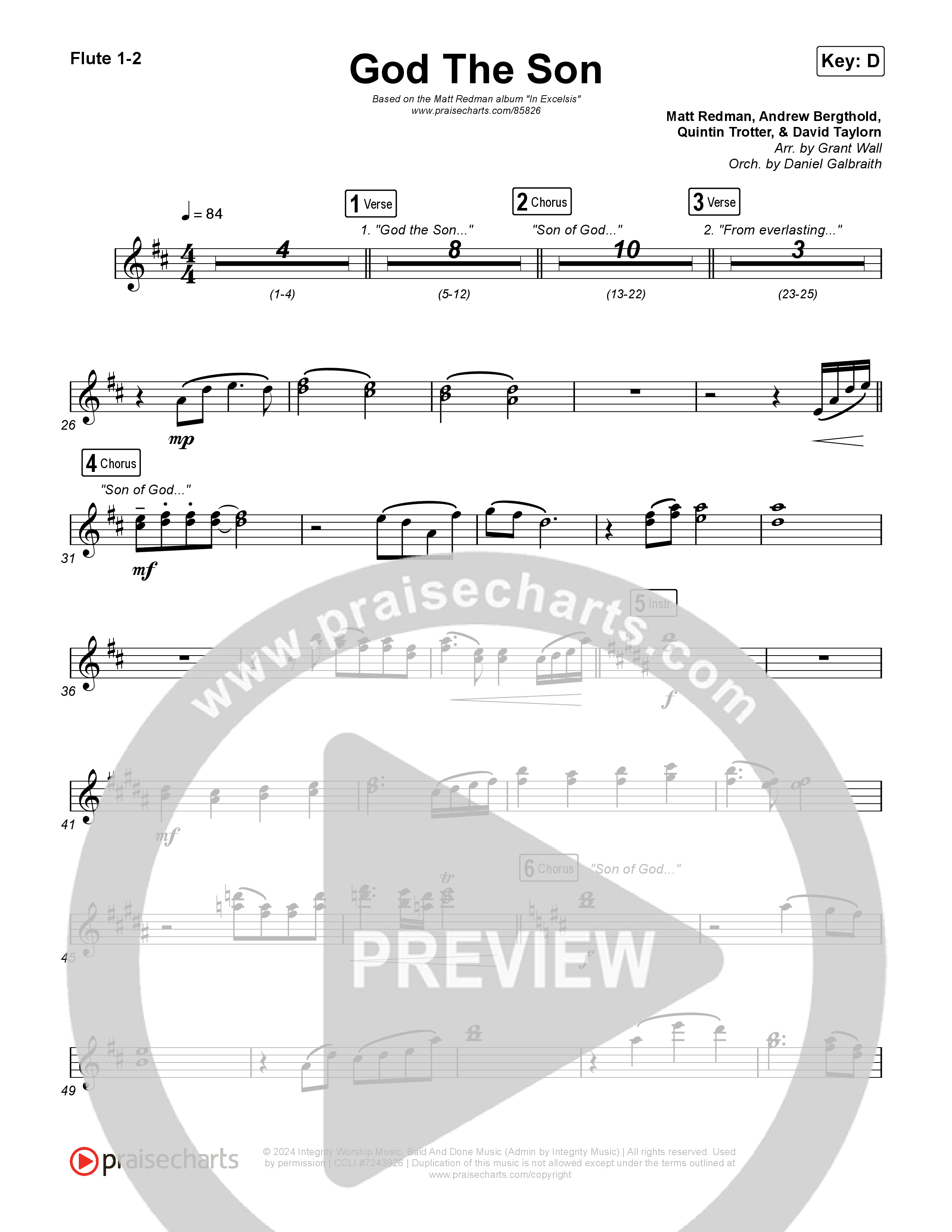 God The Son Flute 1,2 (Matt Redman)