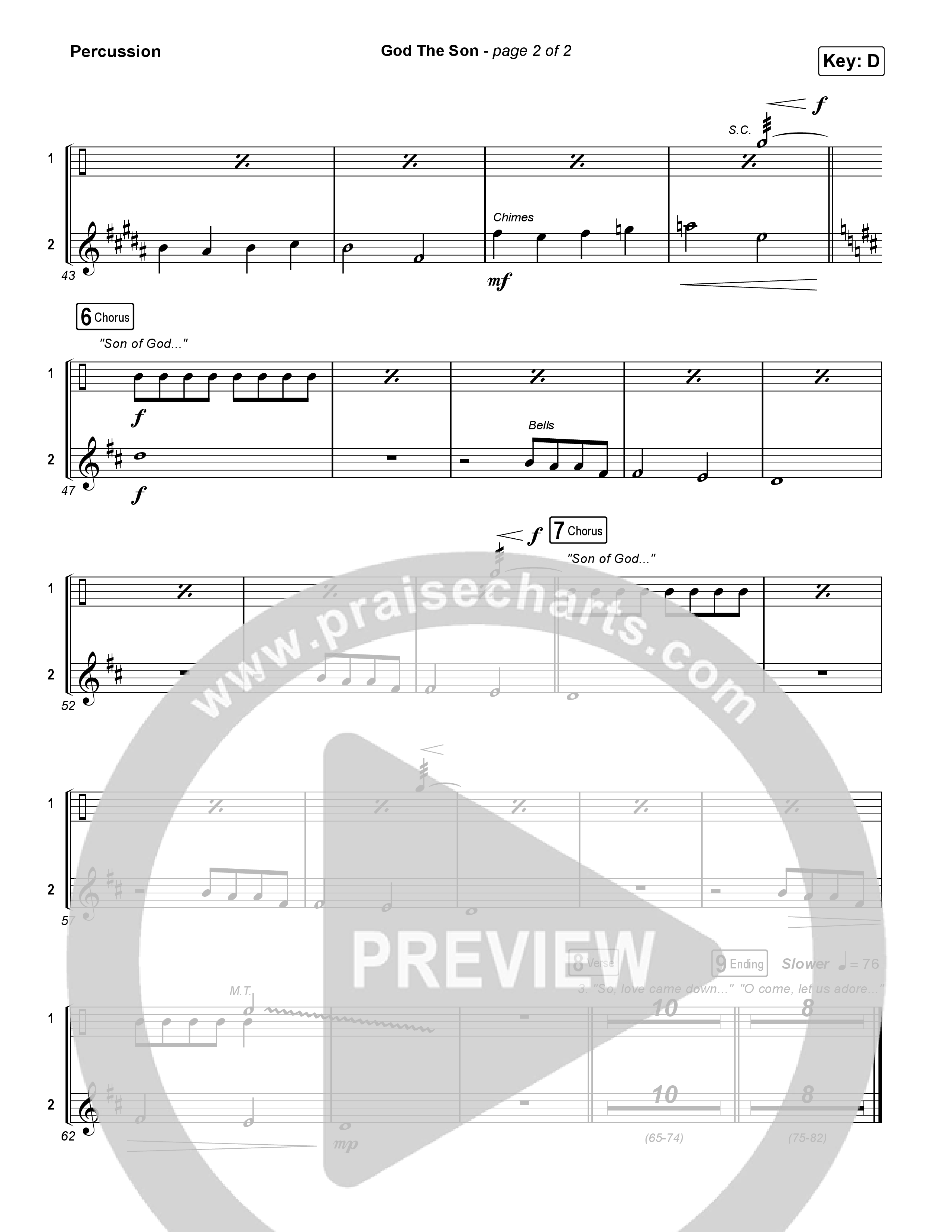 God The Son Percussion (Matt Redman)