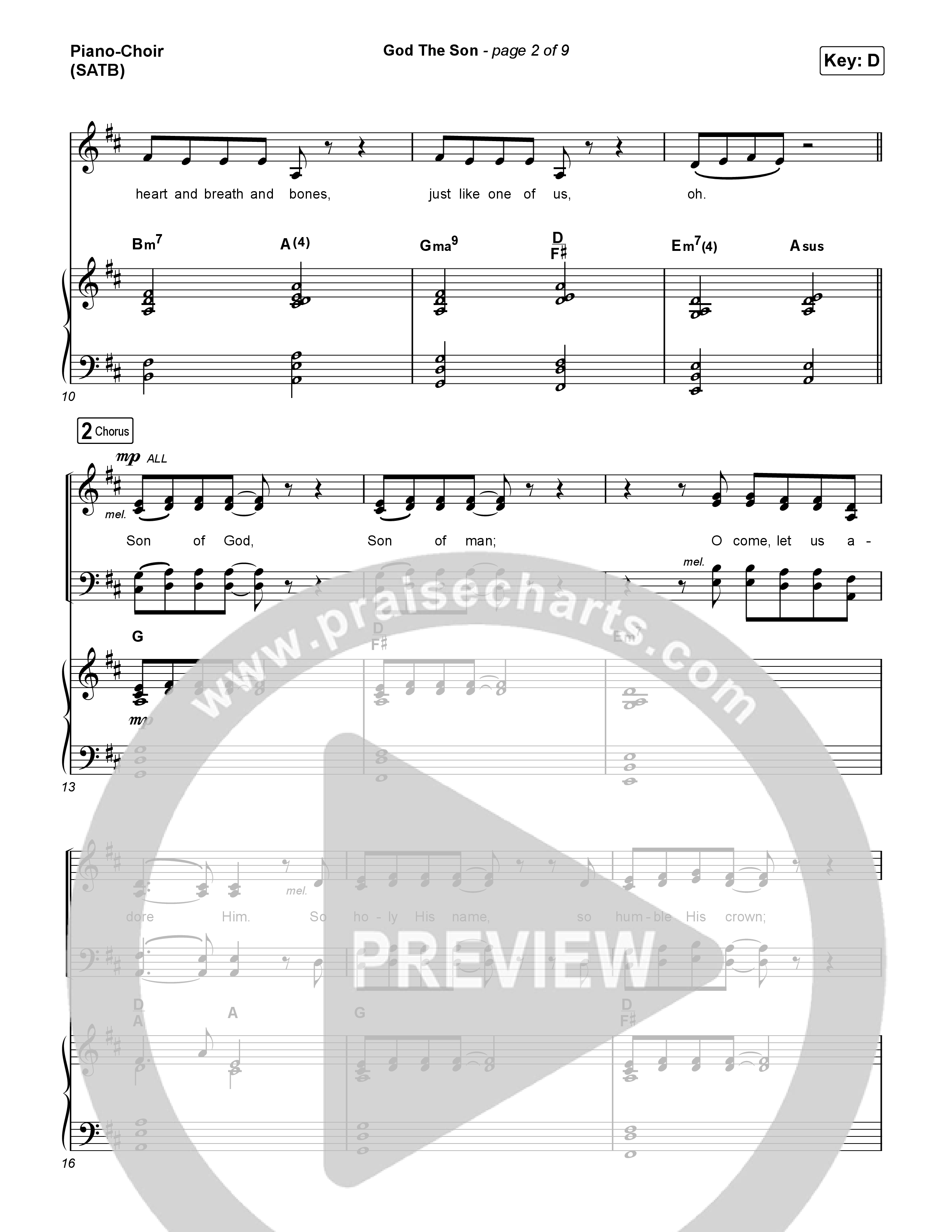 God The Son Piano/Vocal Pack (Matt Redman)